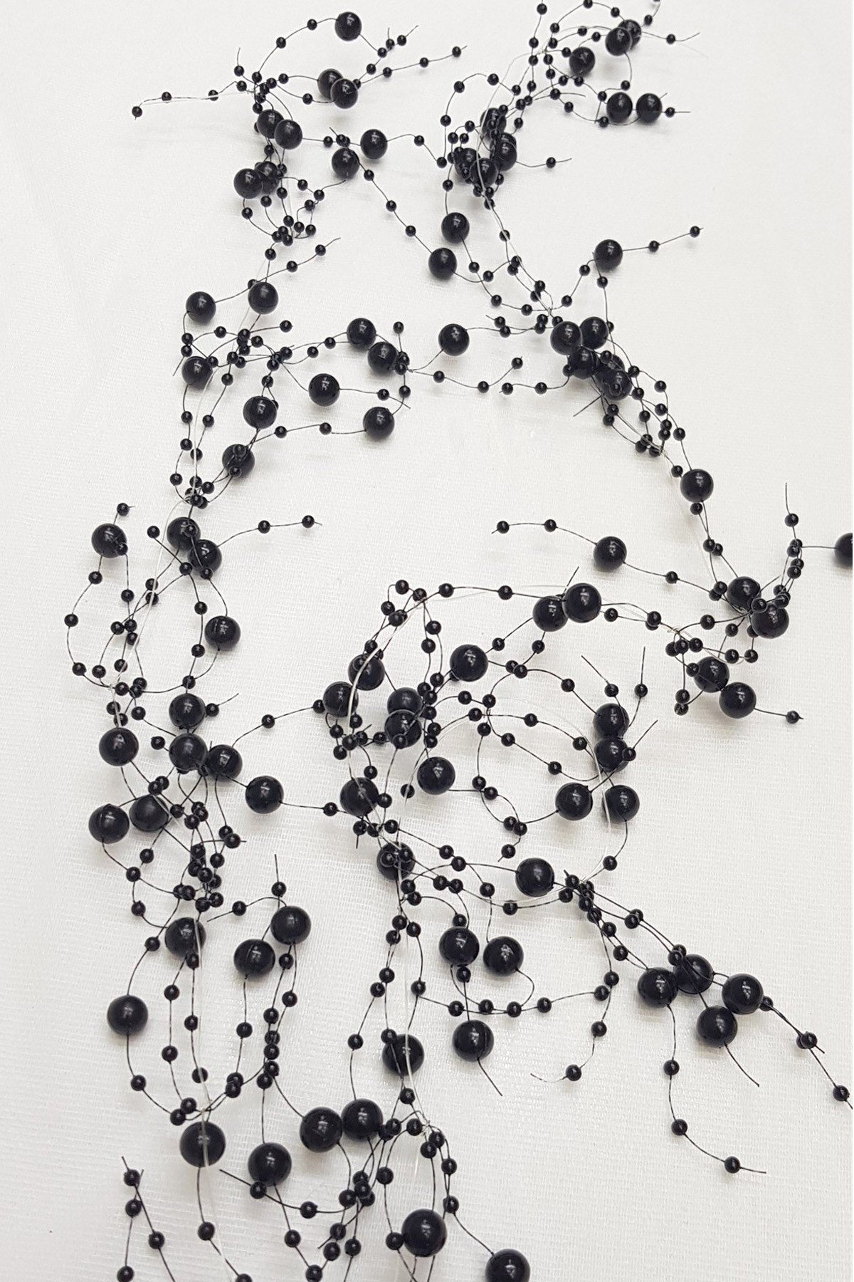 Siyah İncili Misinalı Sarkıt 1 mt