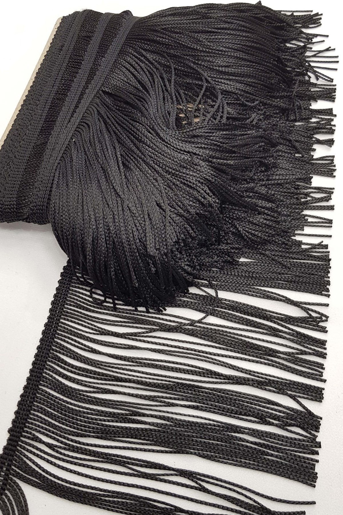 شرابة شريط أسود مستورد 15 سم (1 متر)