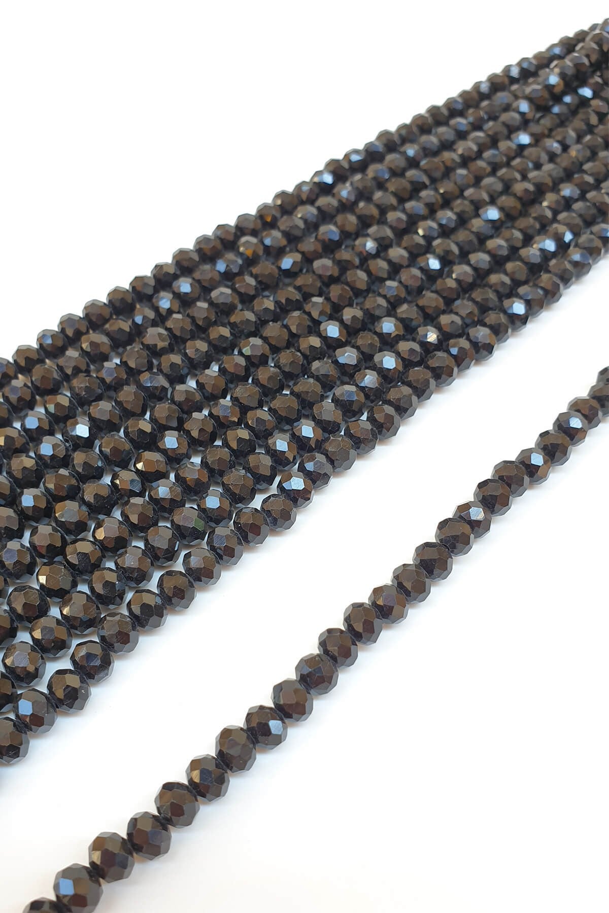 Black Crystal Beads 6 Mm