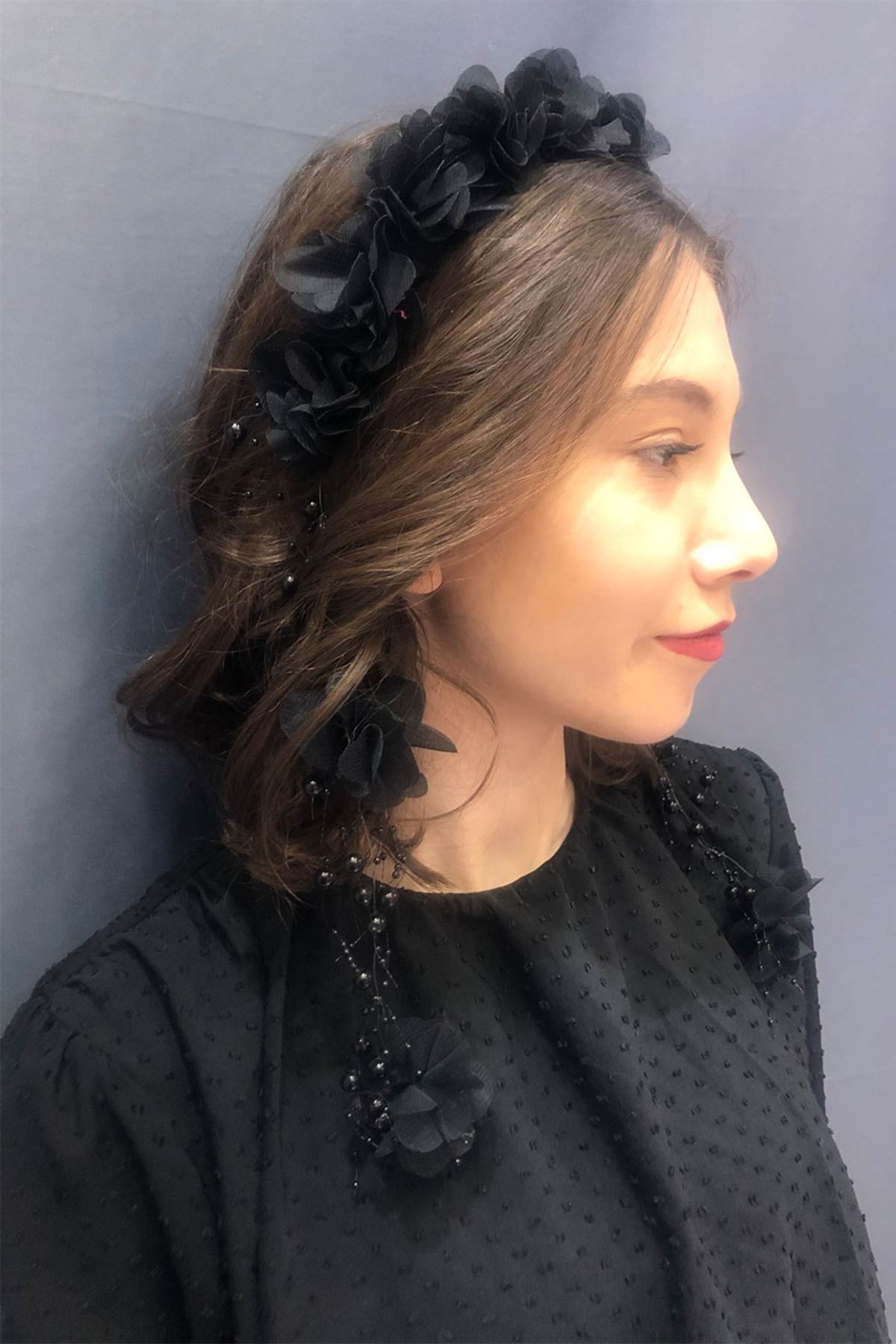 Black Laser Flower Crown