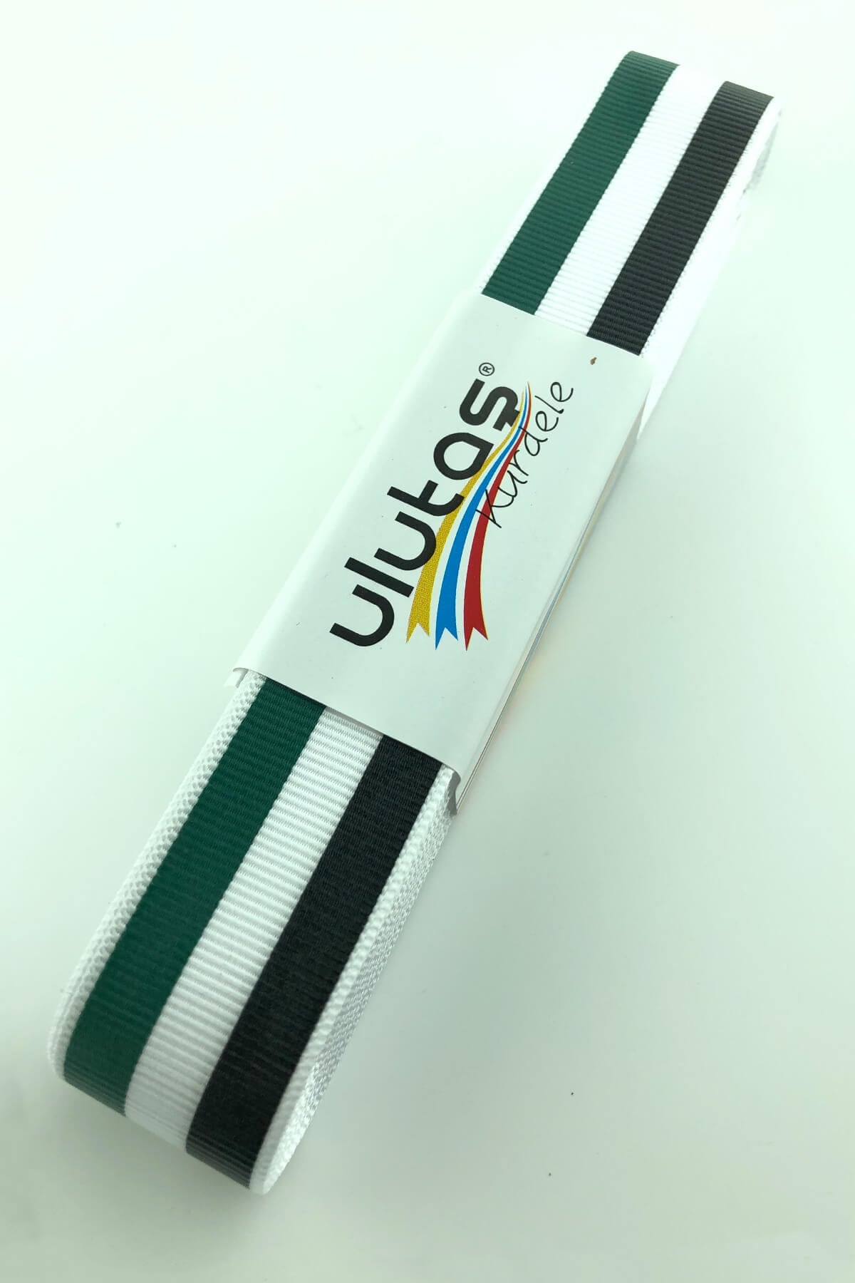 Black Blue Line Printed Grosgrain Ribbon 10 mt