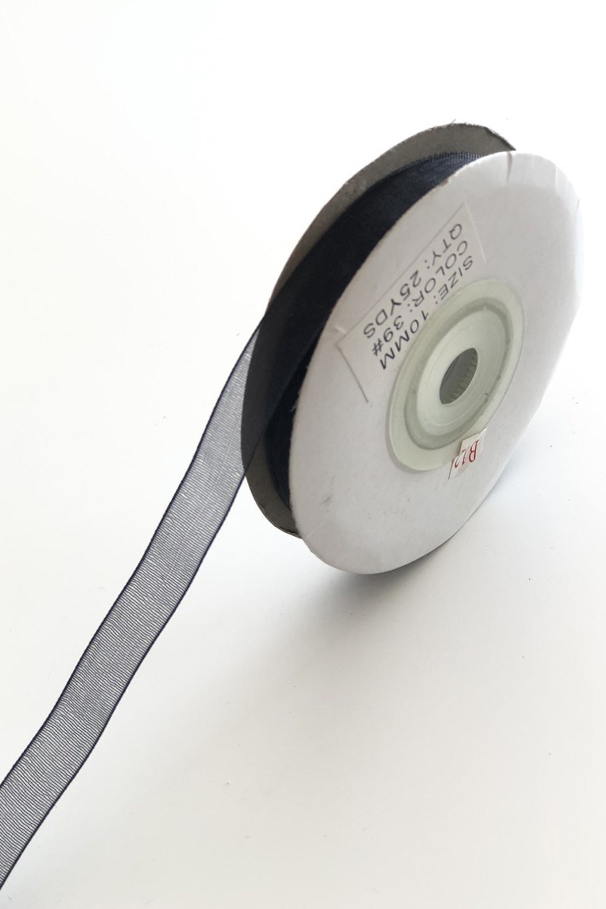 Siyah Organze Kurdela 1 cm