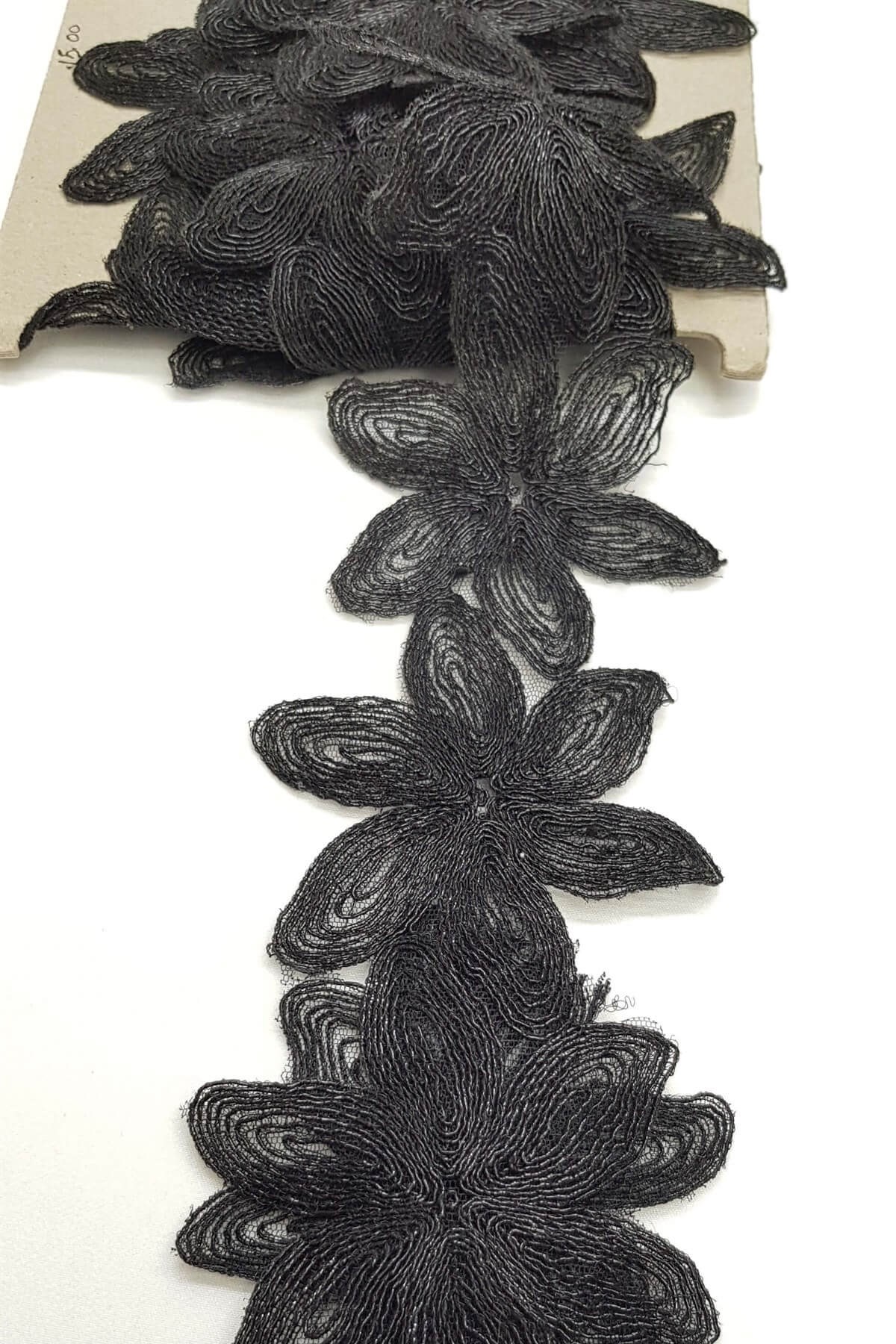 Black Silvery Guipure Intermediate Lace