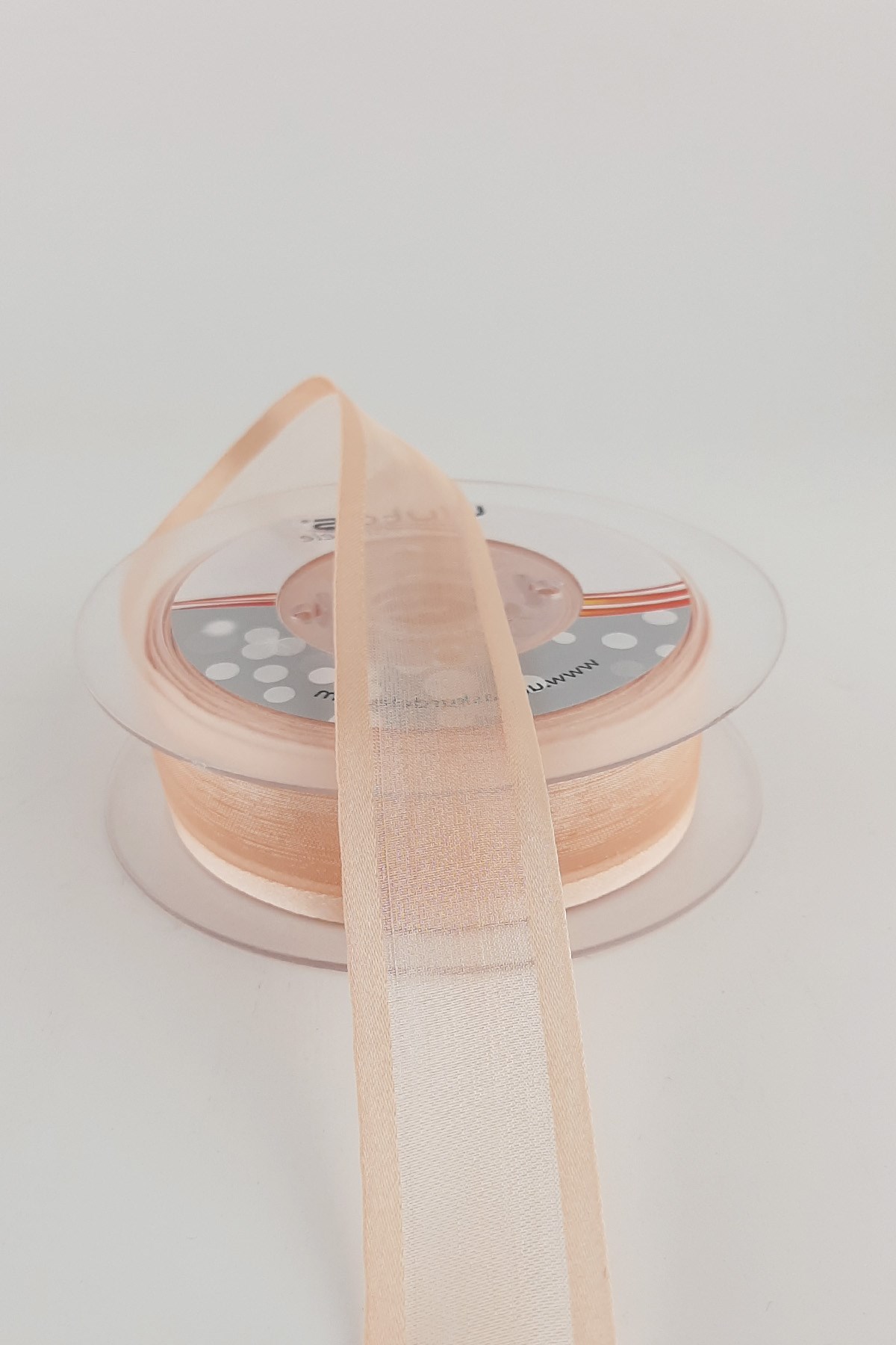 Salmon Wide Organza Satin Ribbon 20 mt