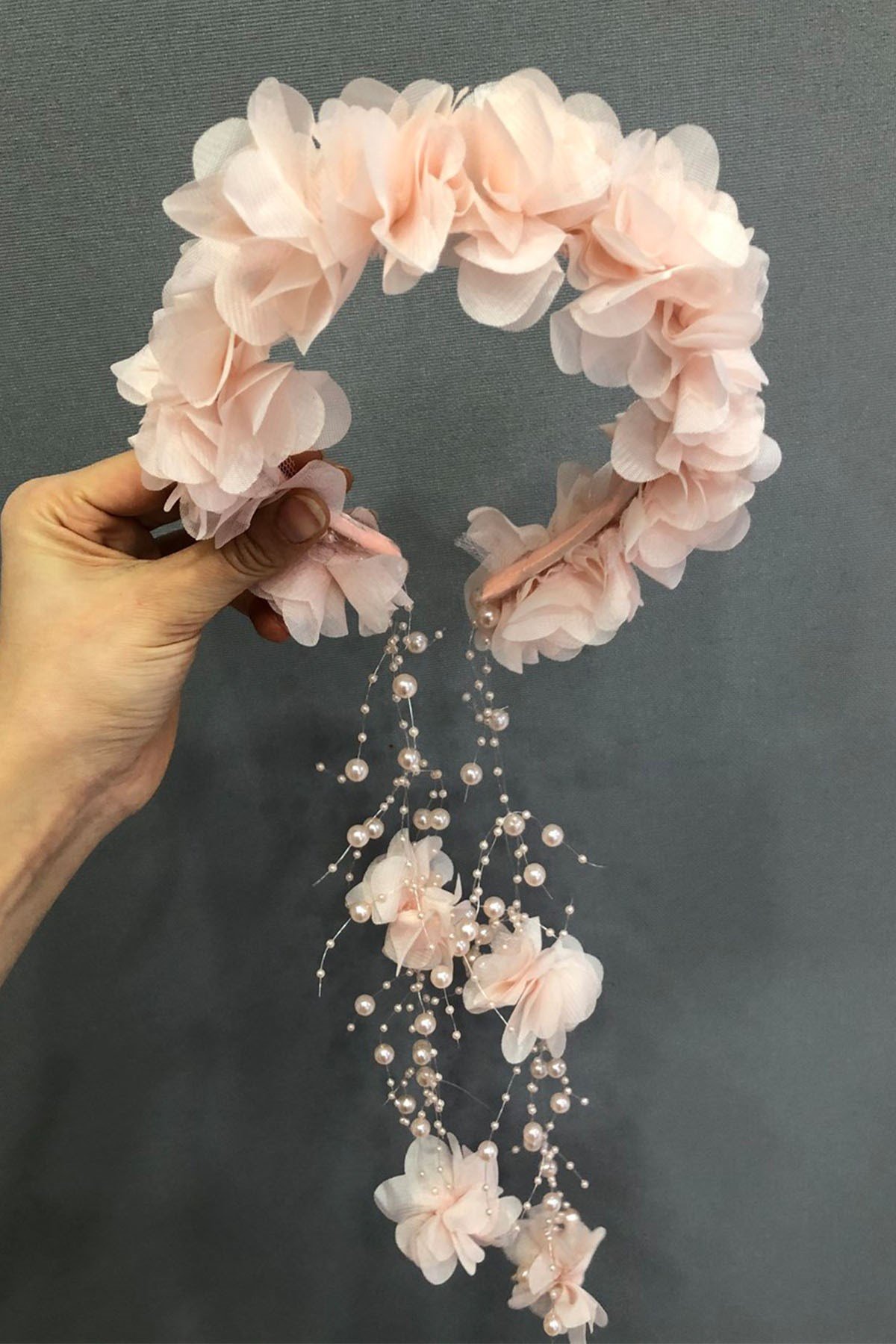 Salmon Laser Flower Crown