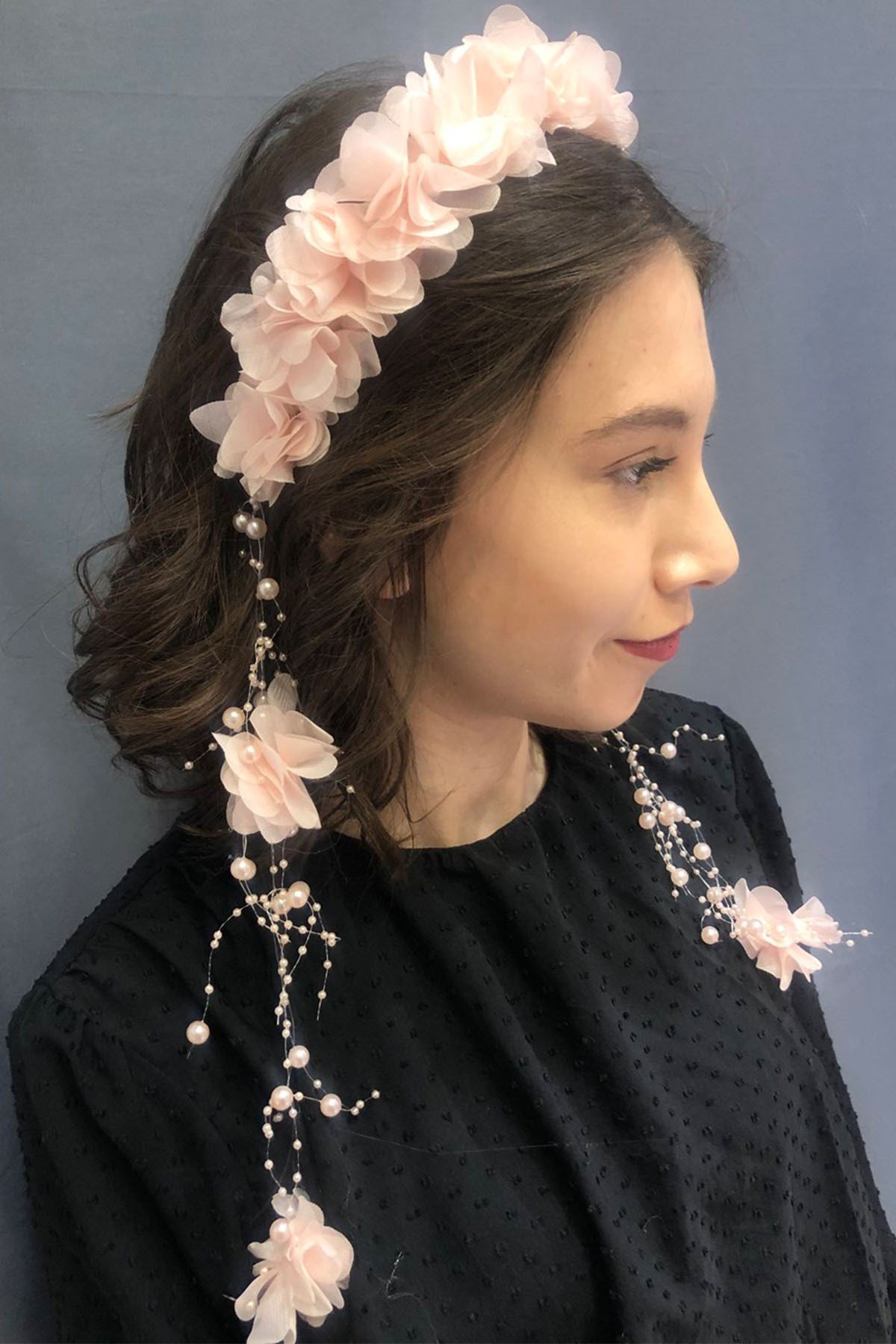 Salmon Laser Flower Crown