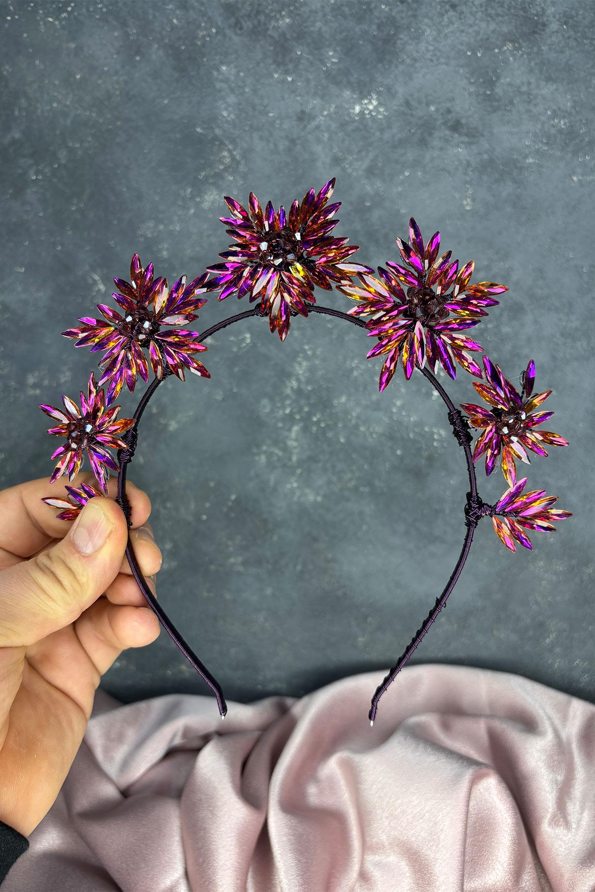 Star Stone Bridal Henna Crown and Bridal Hair Accessory
