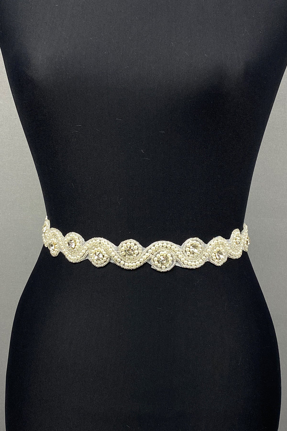 Su Yolu Abiye Elbise Aksesuarı Taşlı Bel Kemeri 