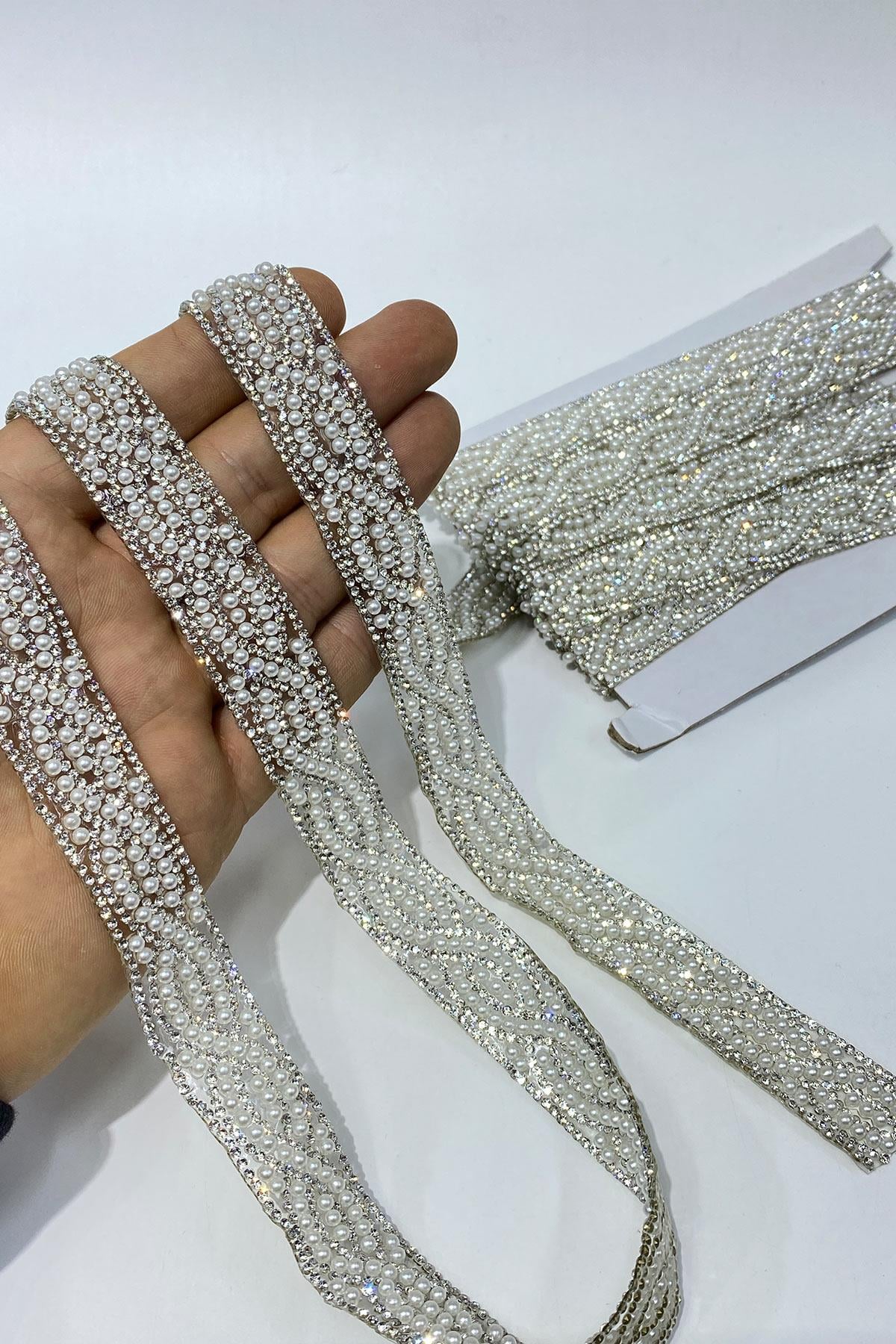 Waterway Beaded Iron-On Strip Applique