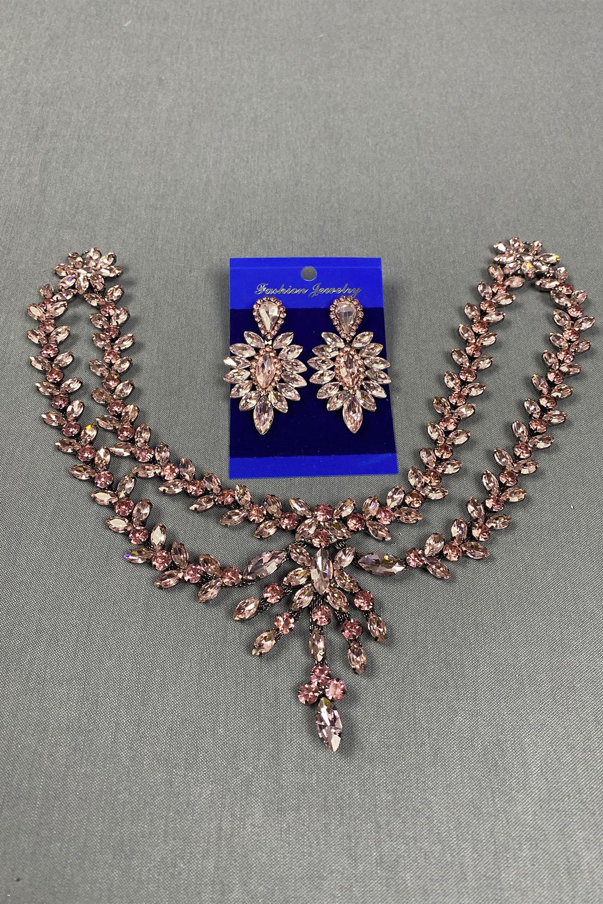 Sultan Stone Pediment Bridal Henna Hair Accessory and Shuttle Earrings