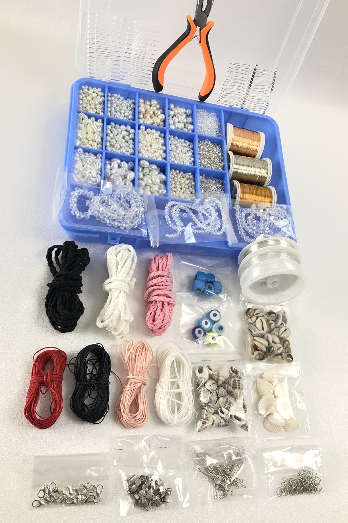 طقم خرز مصنوع من مادة صنع المجوهرات والإكسسوارات