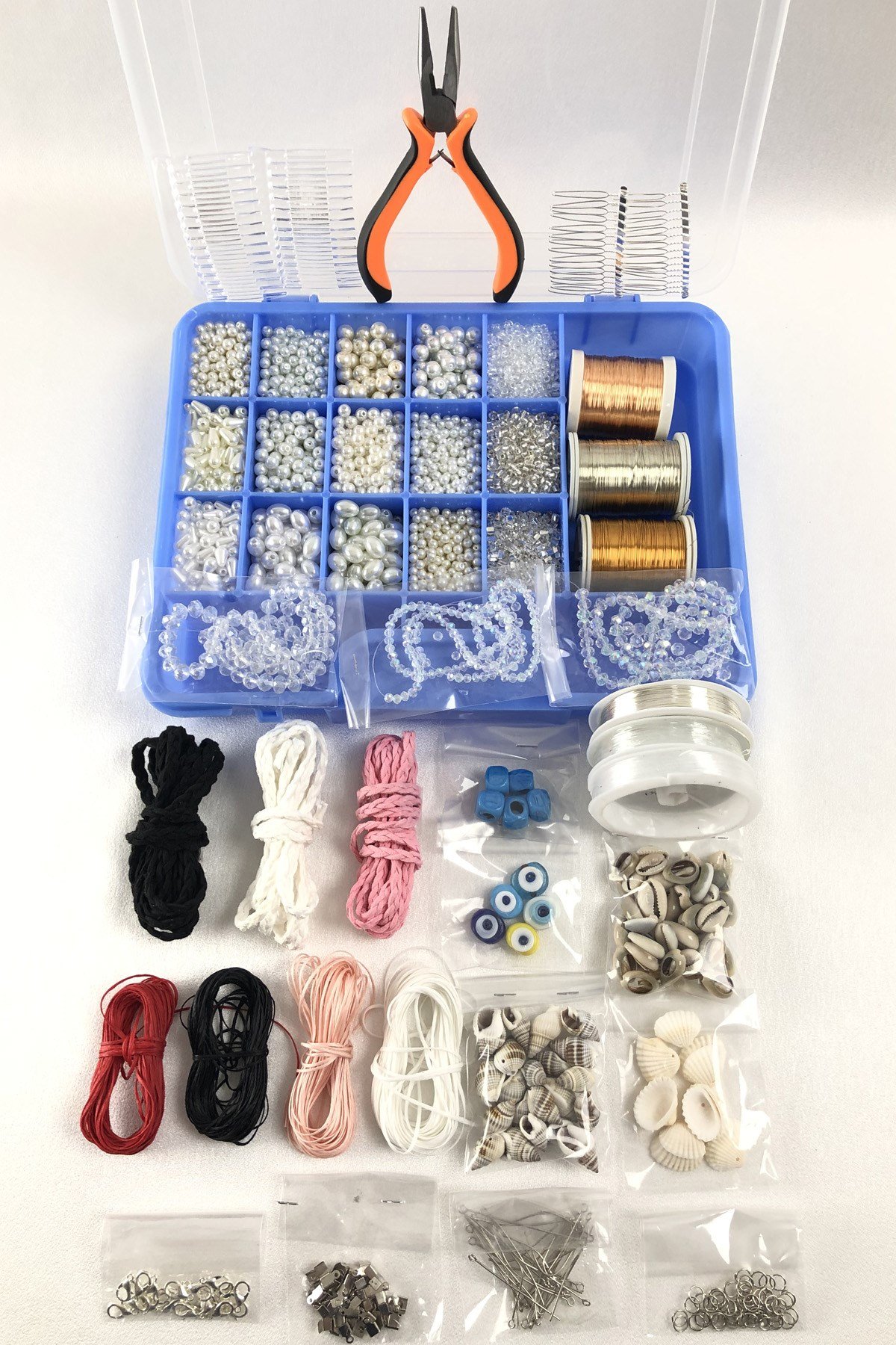 طقم خرز مصنوع من مادة صنع المجوهرات والإكسسوارات