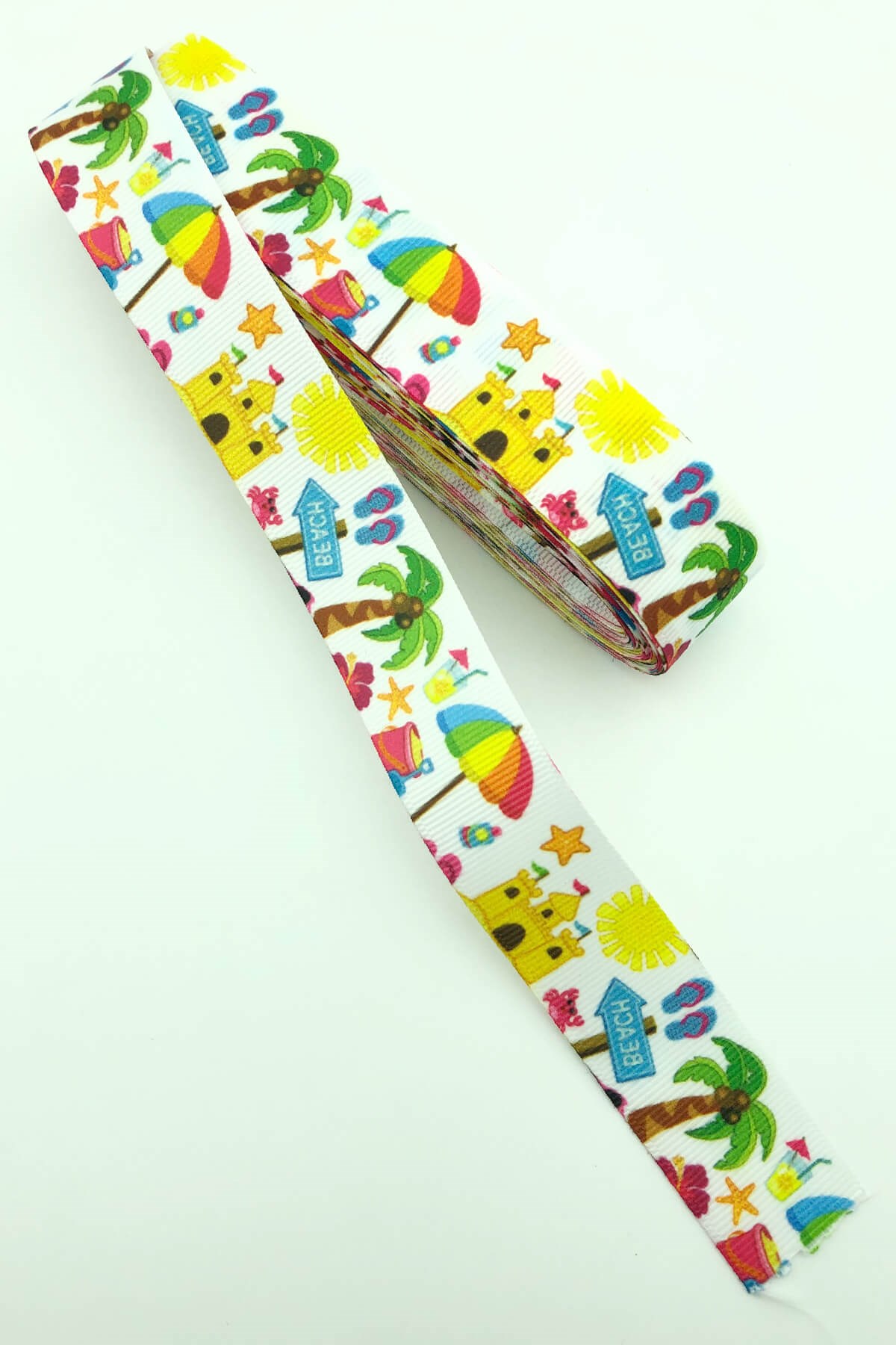 Holiday Figure Printed Grosgrain Ribbon 10 Mt