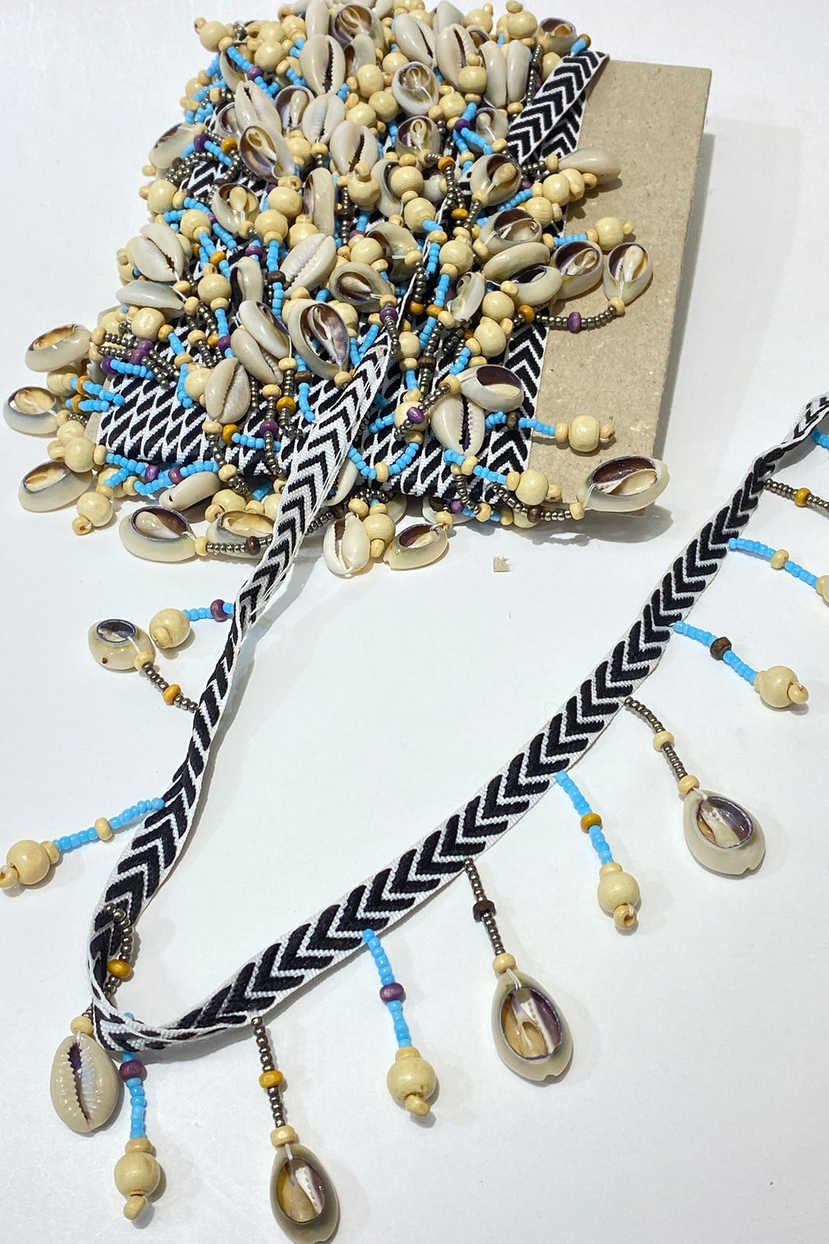 Greyhound Beaded Fringe Ribbon Accessory