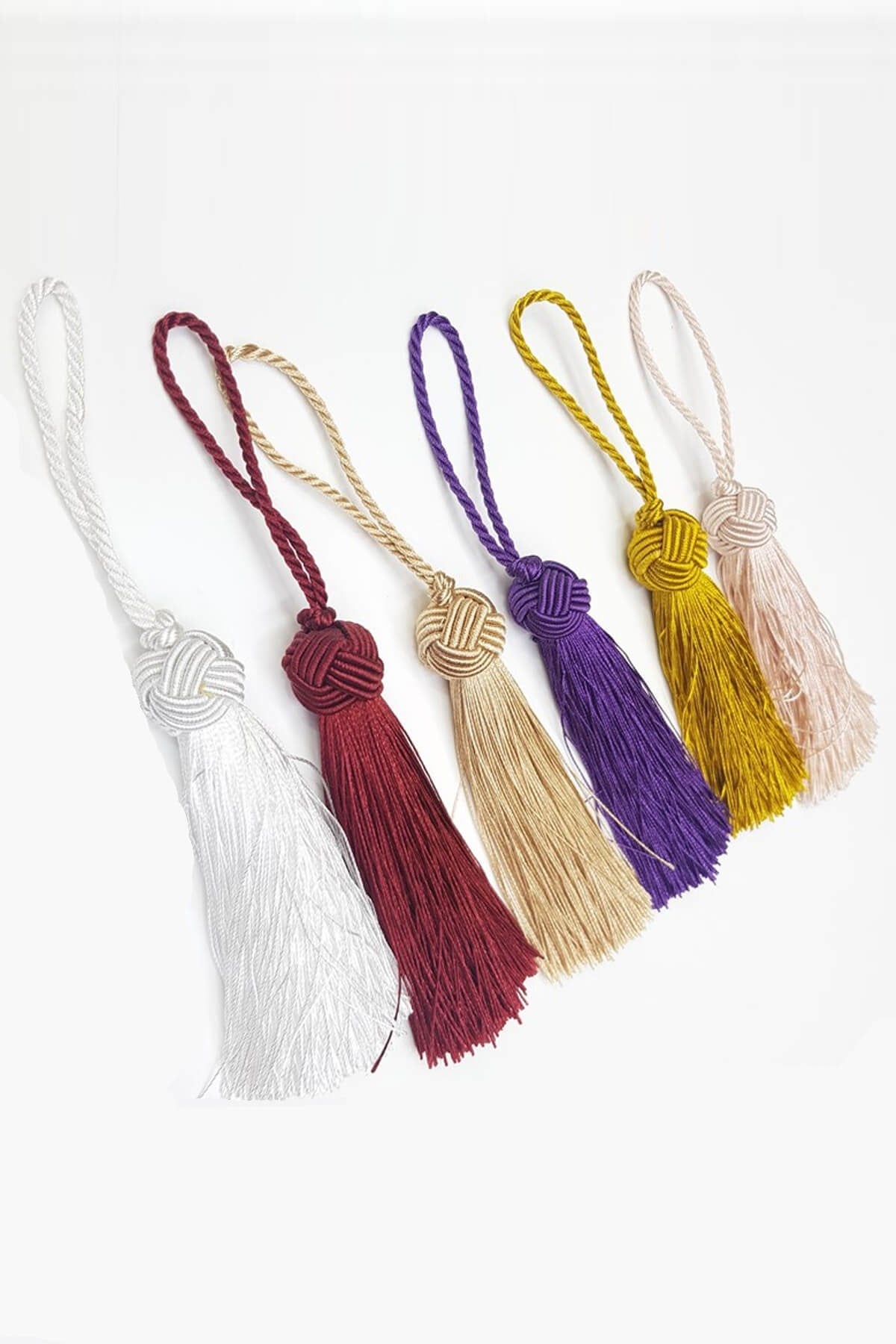 Topuzlu Örgü Tekli Püskül 12cm