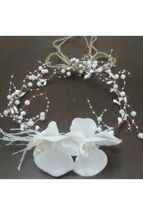 Terlik Çeşitleri Kadın Beyaz Bride Taç Terlik
