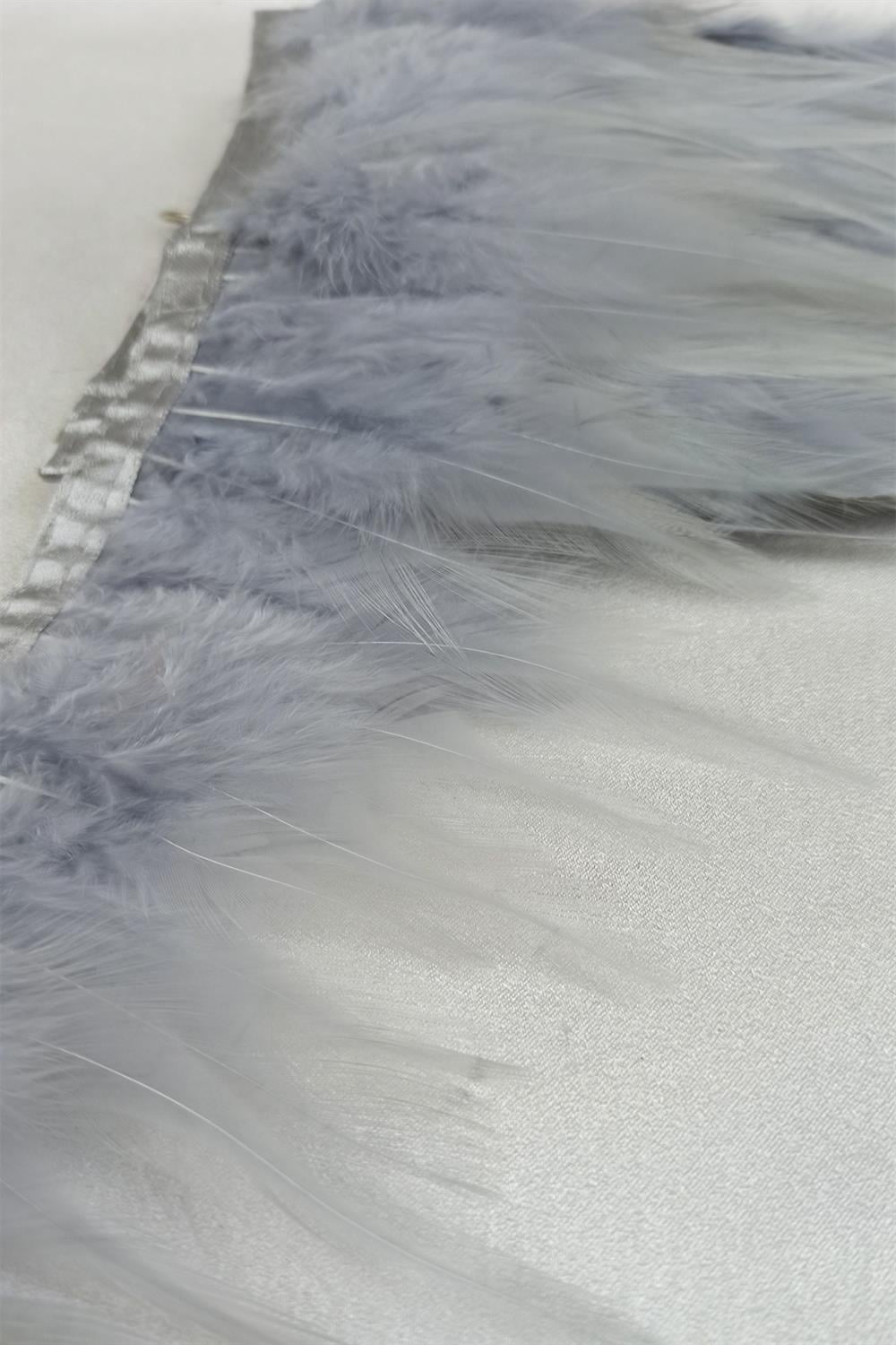Wholesale Light Gray Rooster Feather