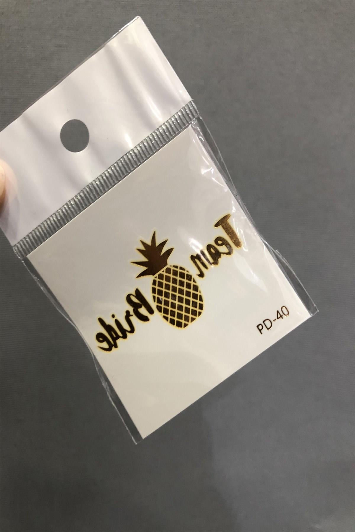 Wholesale Pineapple Team Bride Temporary Tattoo