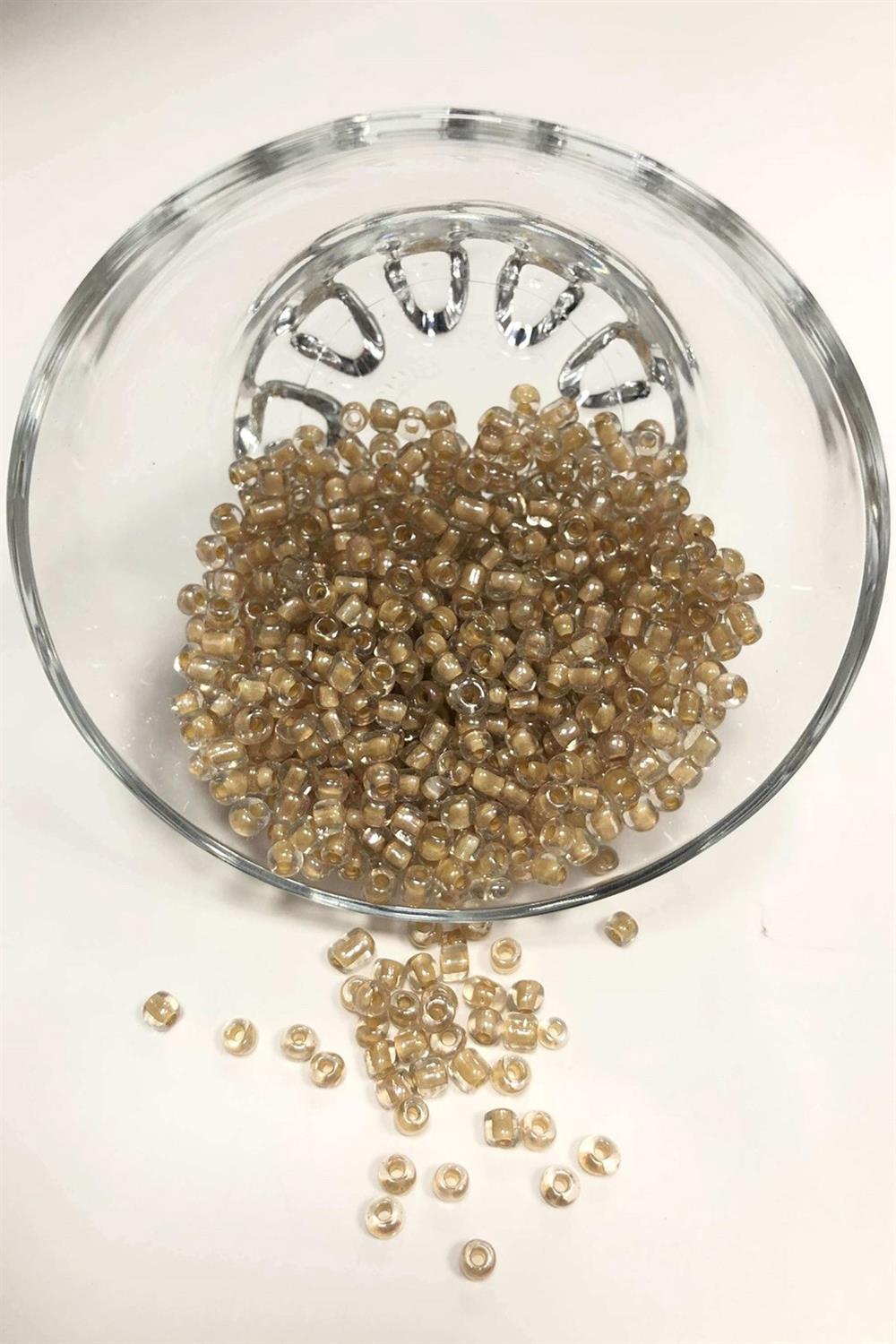 Wholesale Honey Color Sand Beads Medium Size 4 mm 50 gr