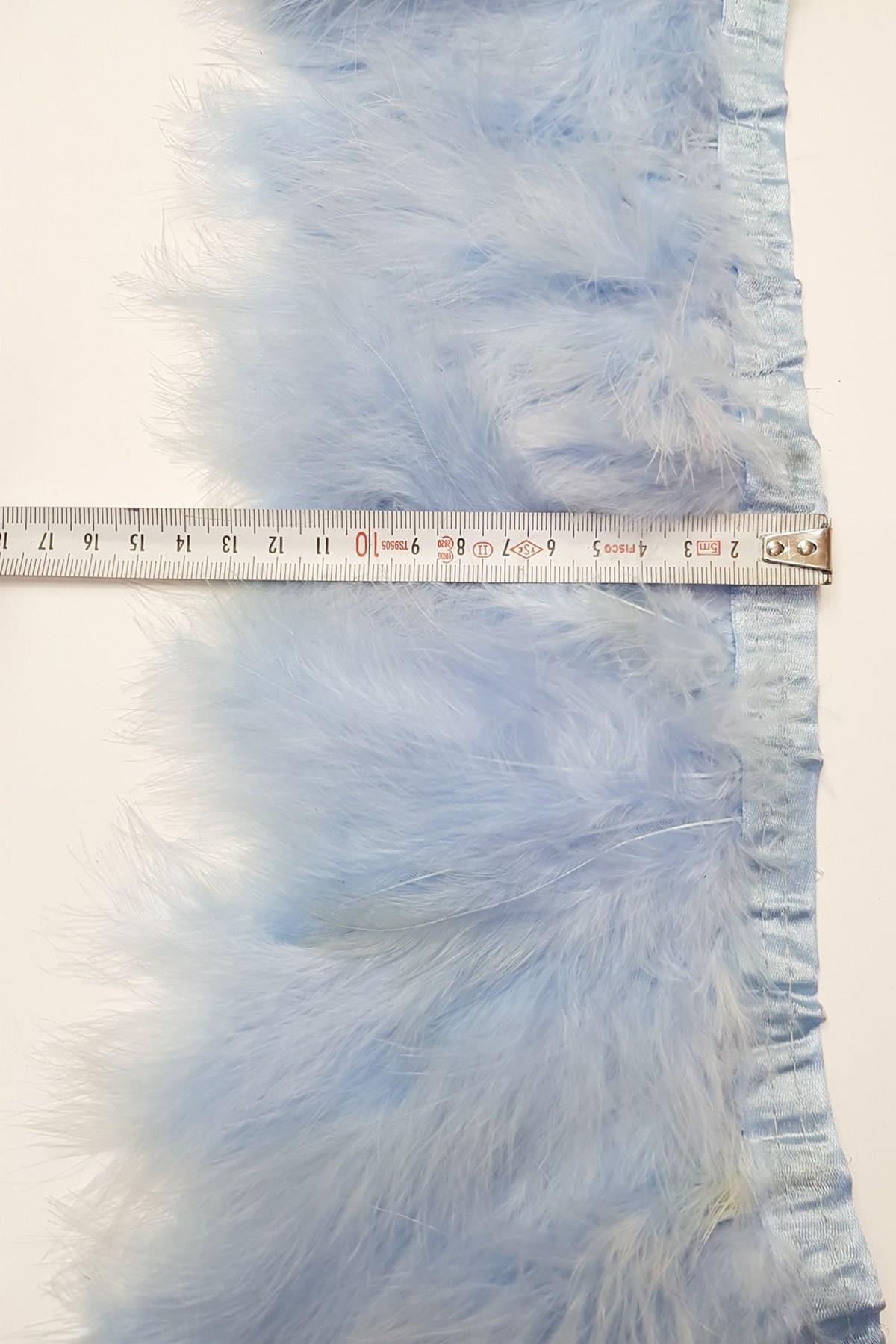 Wholesale Baby Blue Yeast Feather 1 mt