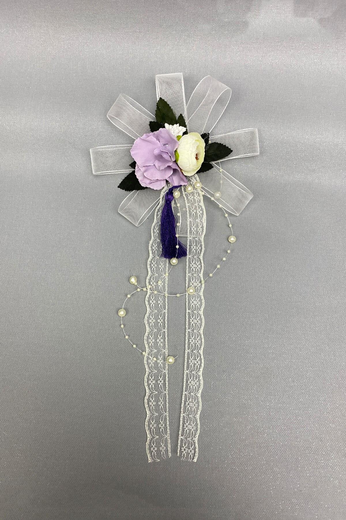 Toptan Bohça Bavul ve Konvoy Araba Süsü  3 Adet Lila