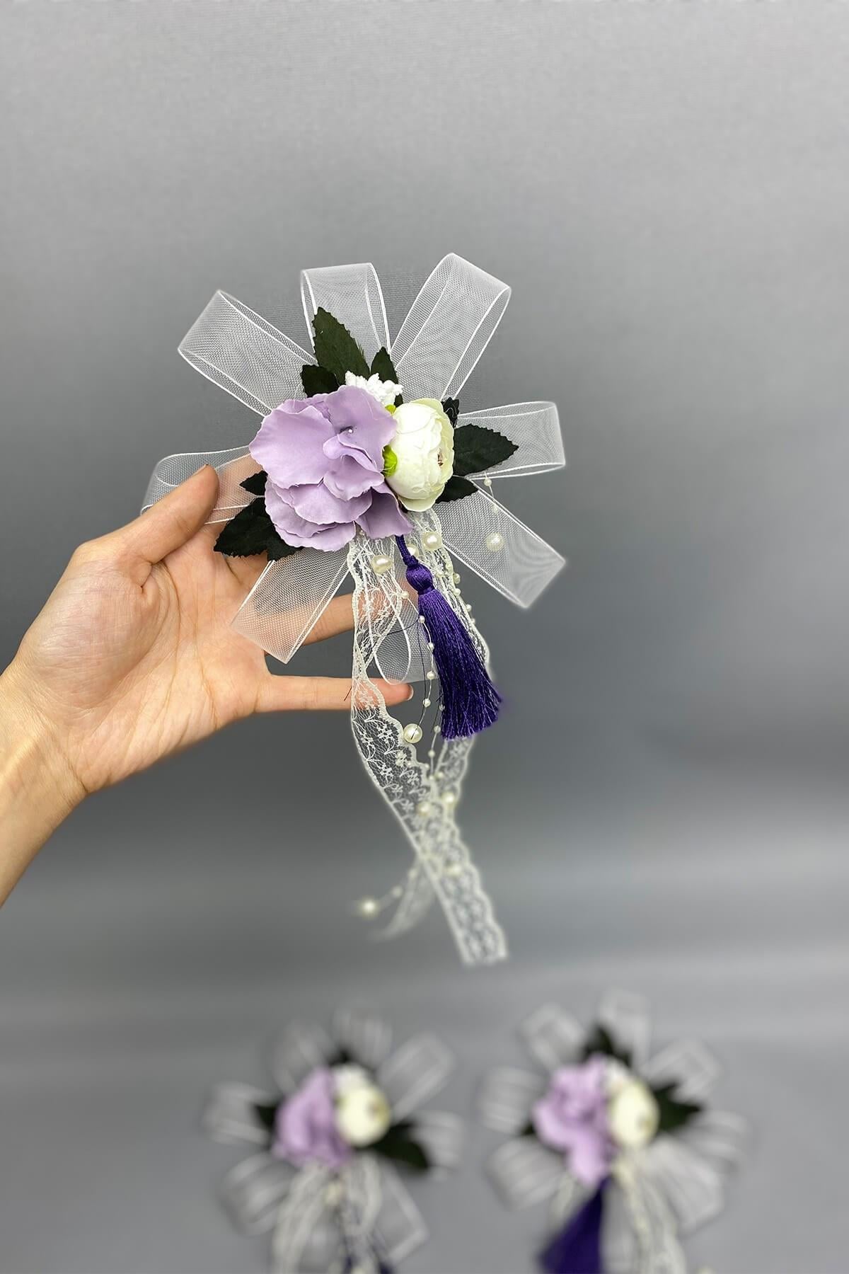 Toptan Bohça Bavul ve Konvoy Araba Süsü 1 Adet Lila