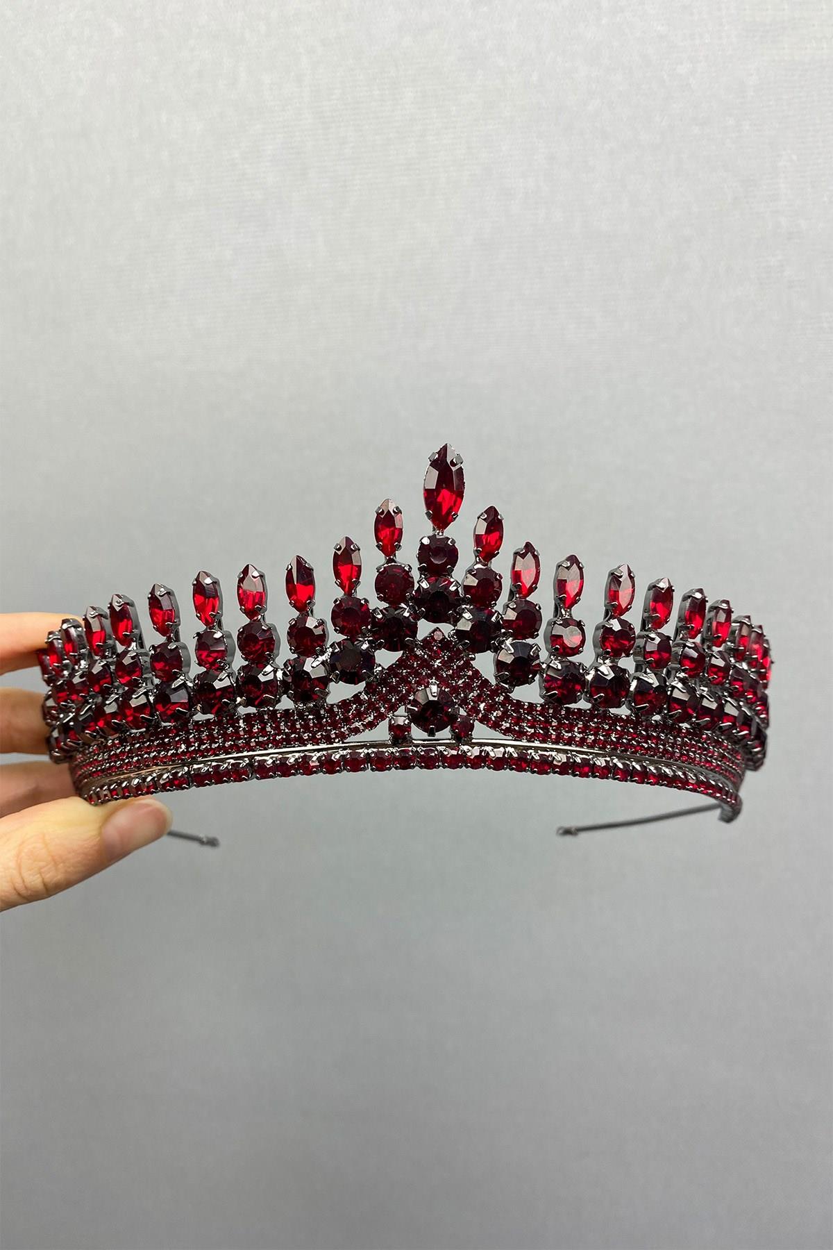 Wholesale Burgundy Anteras Henna Bridal Crown