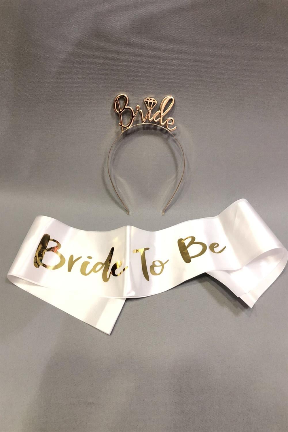 Toptan Bride Taç ve Kuşak Seti
