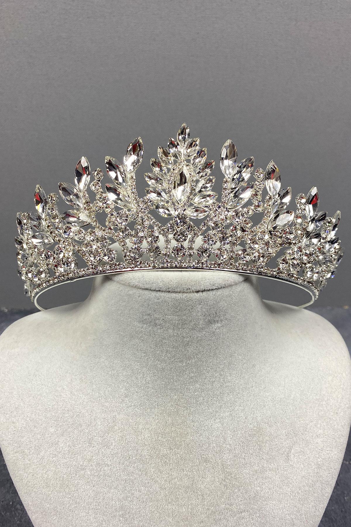 Toptan Danver Taşlı Gelin Tacı