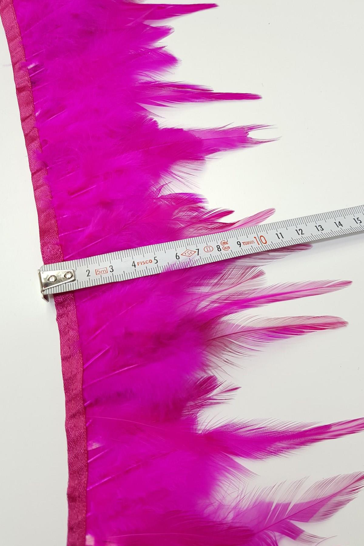 Wholesale Fuchsia Rooster Feather 1 meter