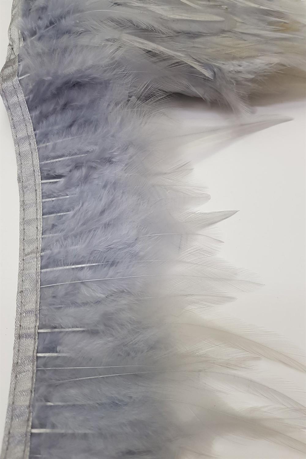 Wholesale Gray Rooster Feather 1 meter