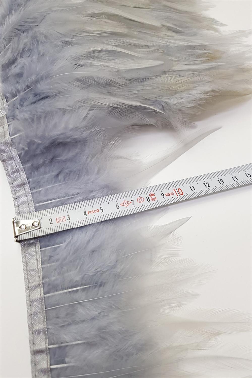 Wholesale Gray Rooster Feather 1 meter