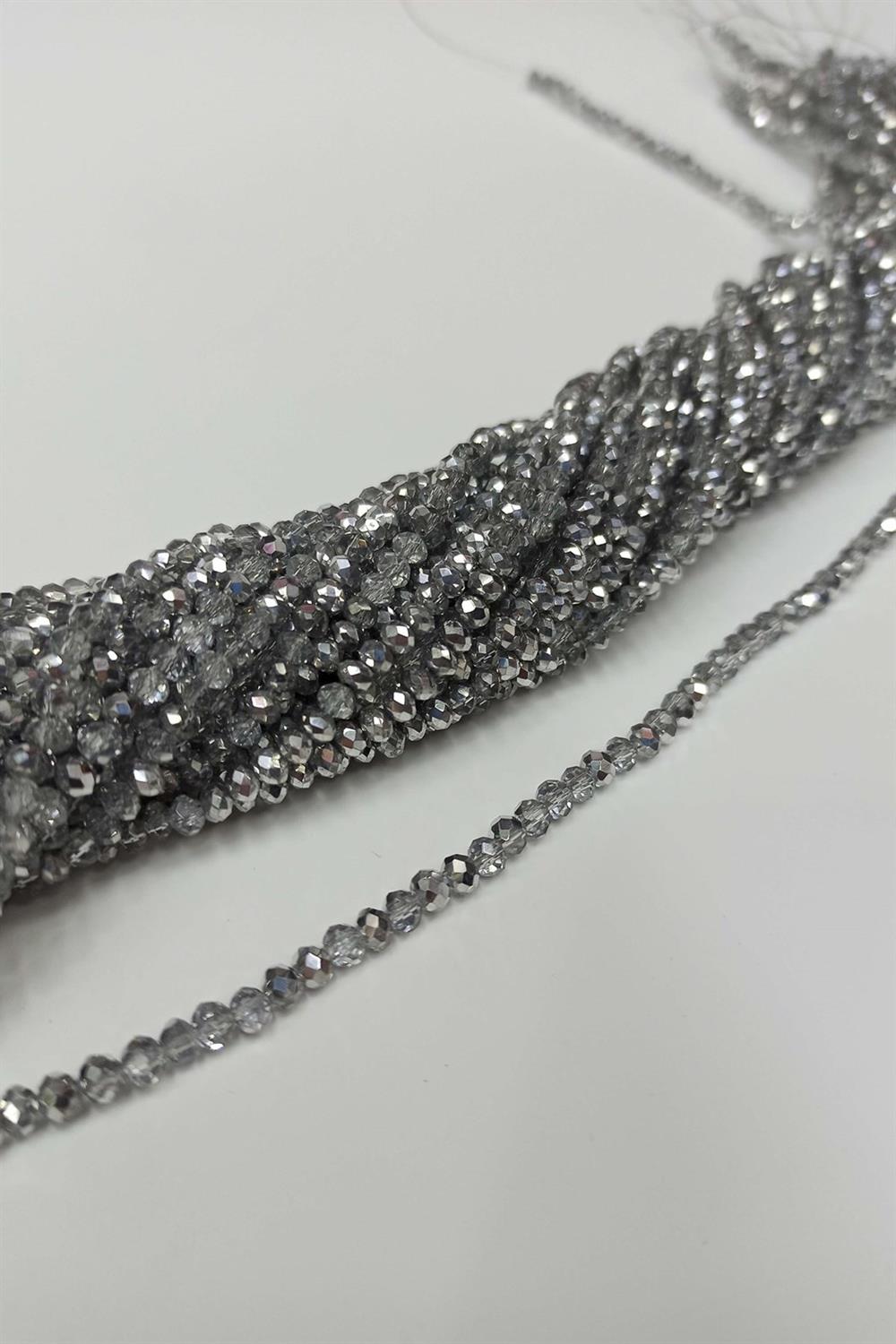 Wholesale Gray Crystal Beads 4 mm