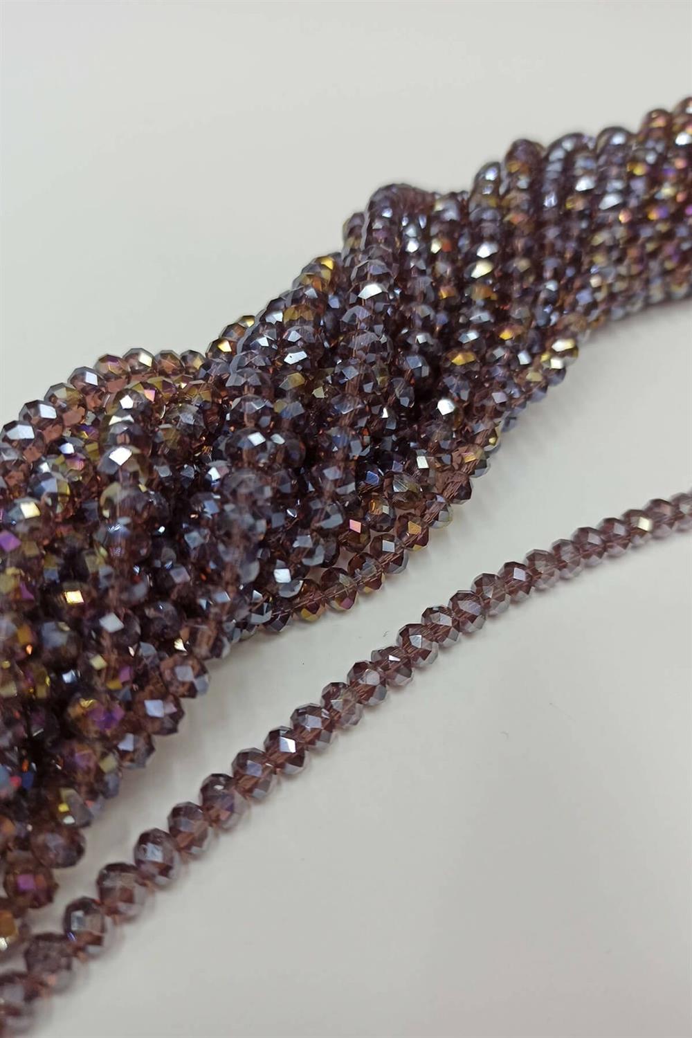 Wholesale Gray Crystal Beads 6 mm