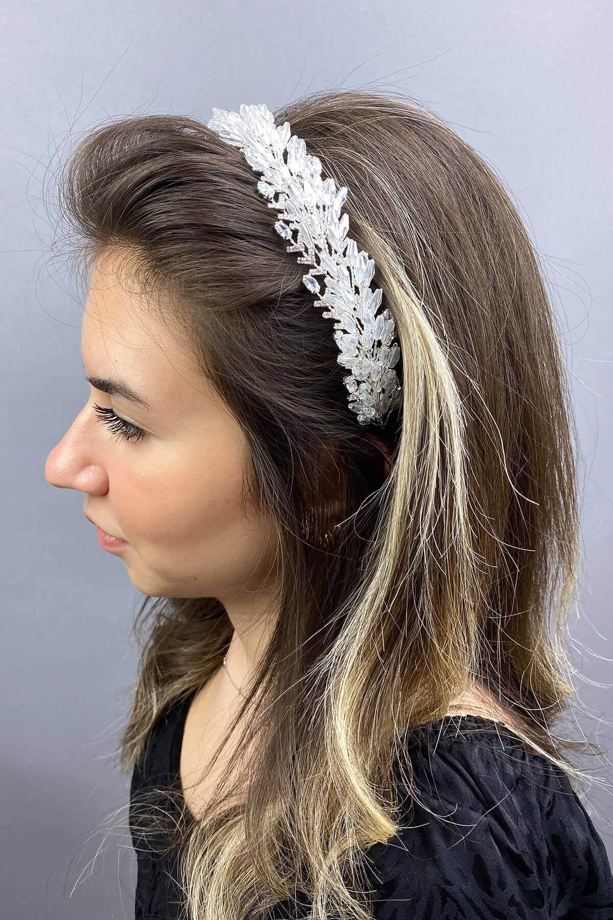Wholesale Silver Color Sementa Elegant Bridal Crown