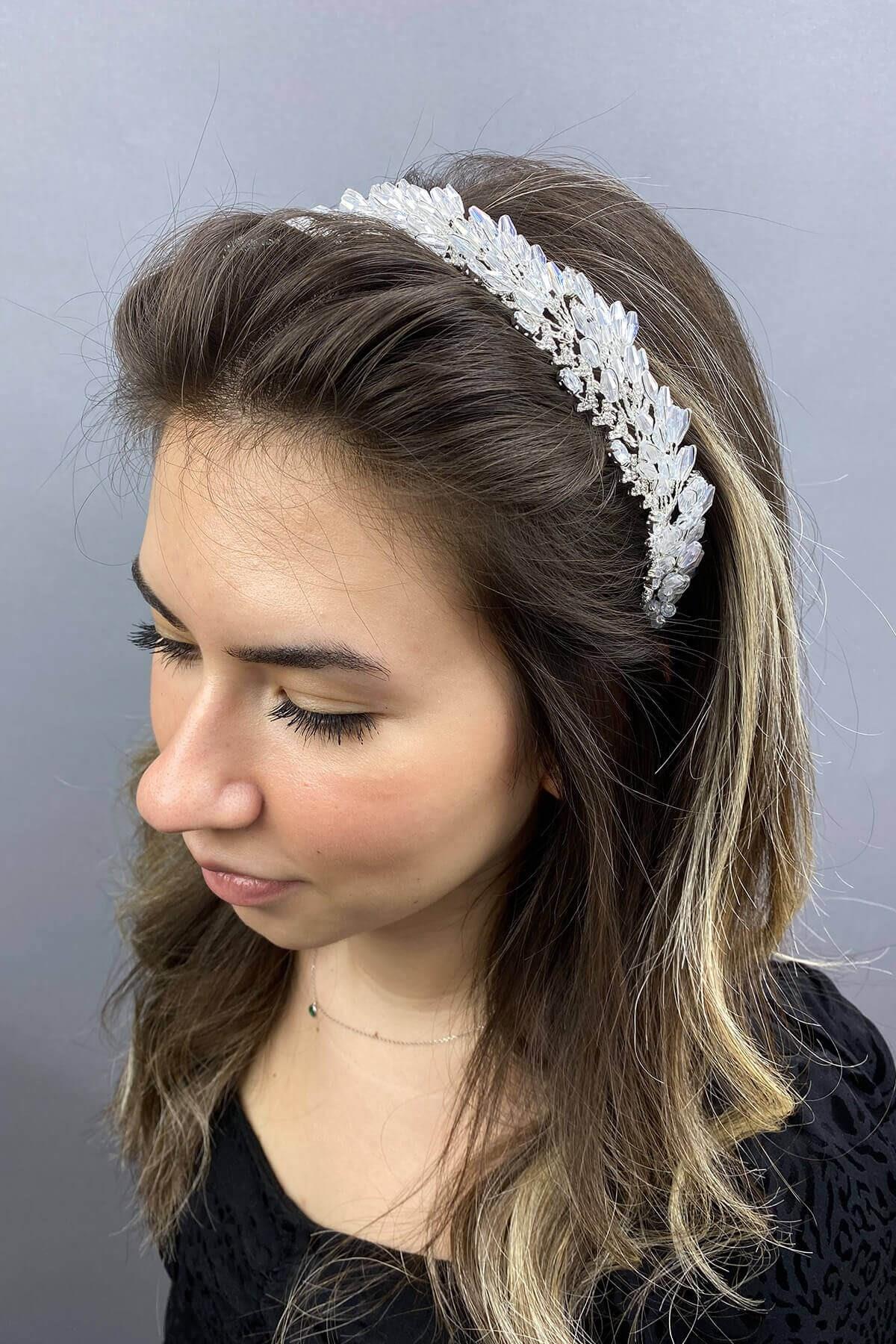 Wholesale Silver Color Sementa Elegant Bridal Crown