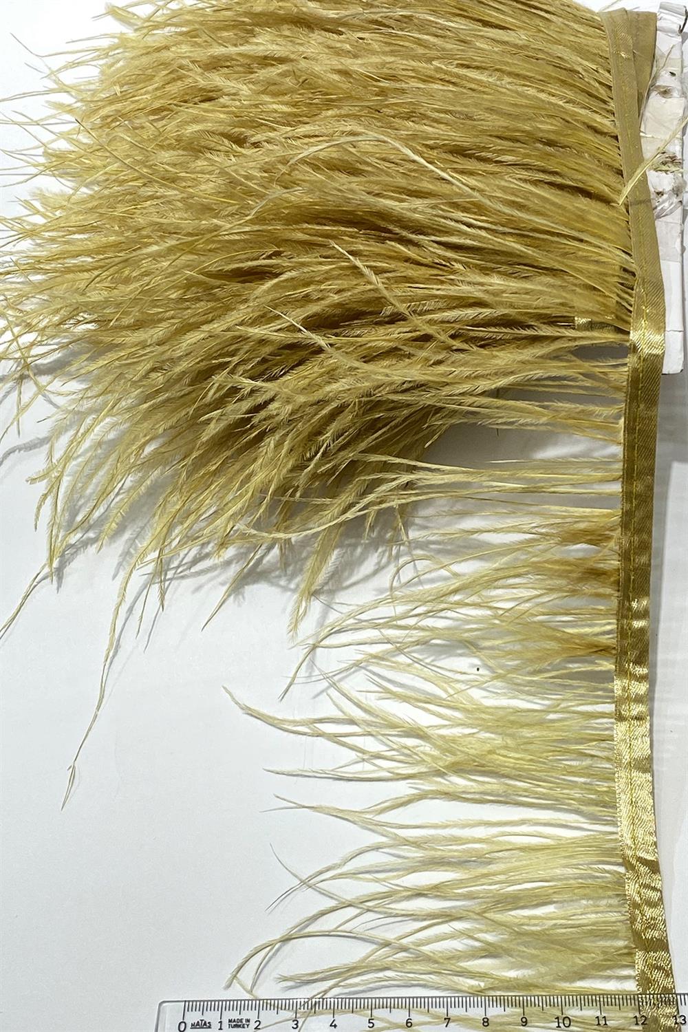 Wholesale Mustard Yellow Ostrich Feather 1 meter