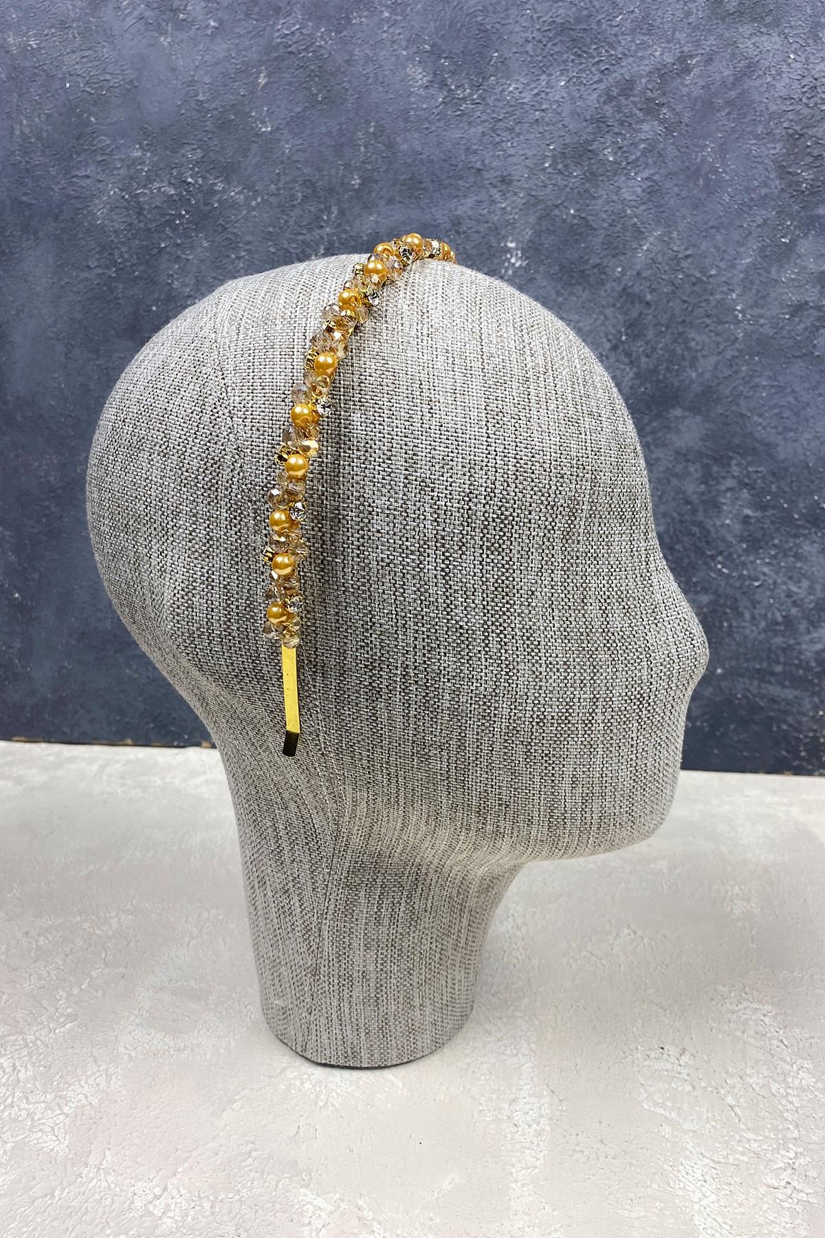 Wholesale Pearl Beads and Crystal Hair Accessory Bridal Crown