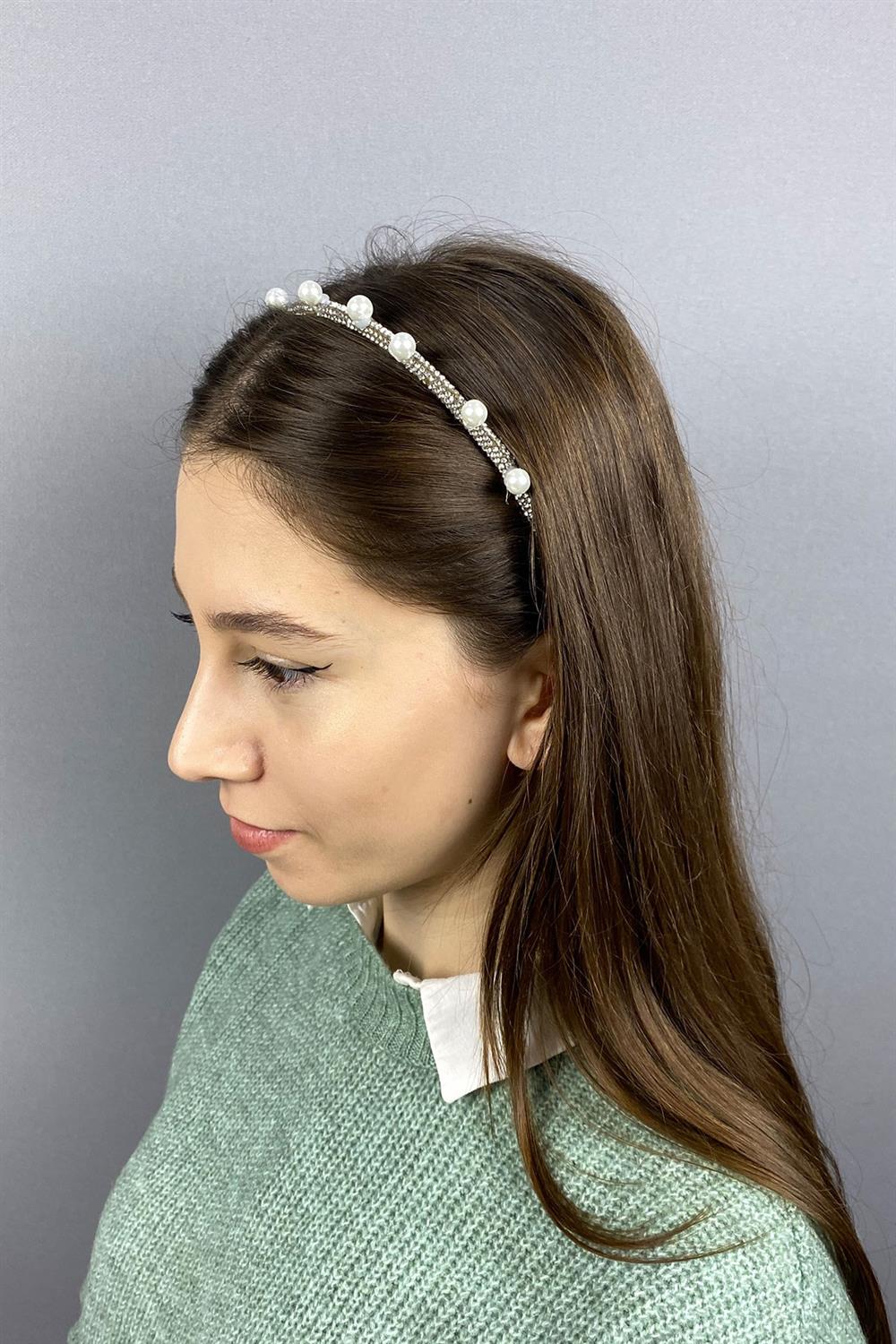 Toptan İncili Ve Full Taşlı Tasarım Saç Aksesuarı