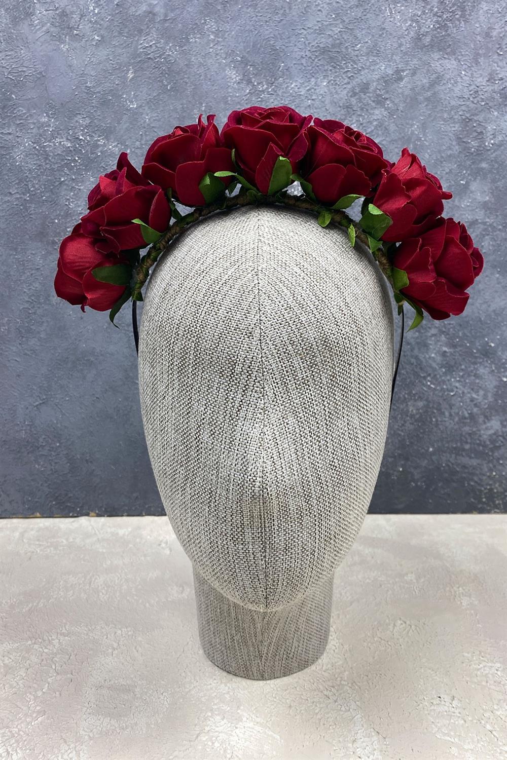 Wholesale Special Design Bridal Henna Hair Accessory with Velvet Rose