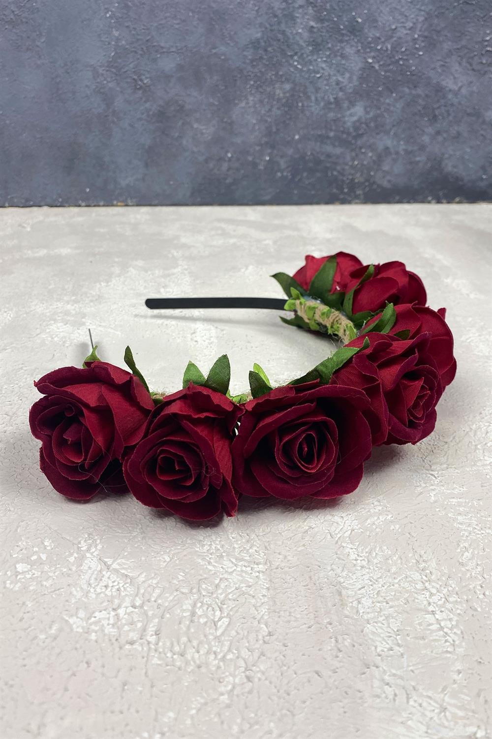 Wholesale Special Design Bridal Henna Hair Accessory with Velvet Rose