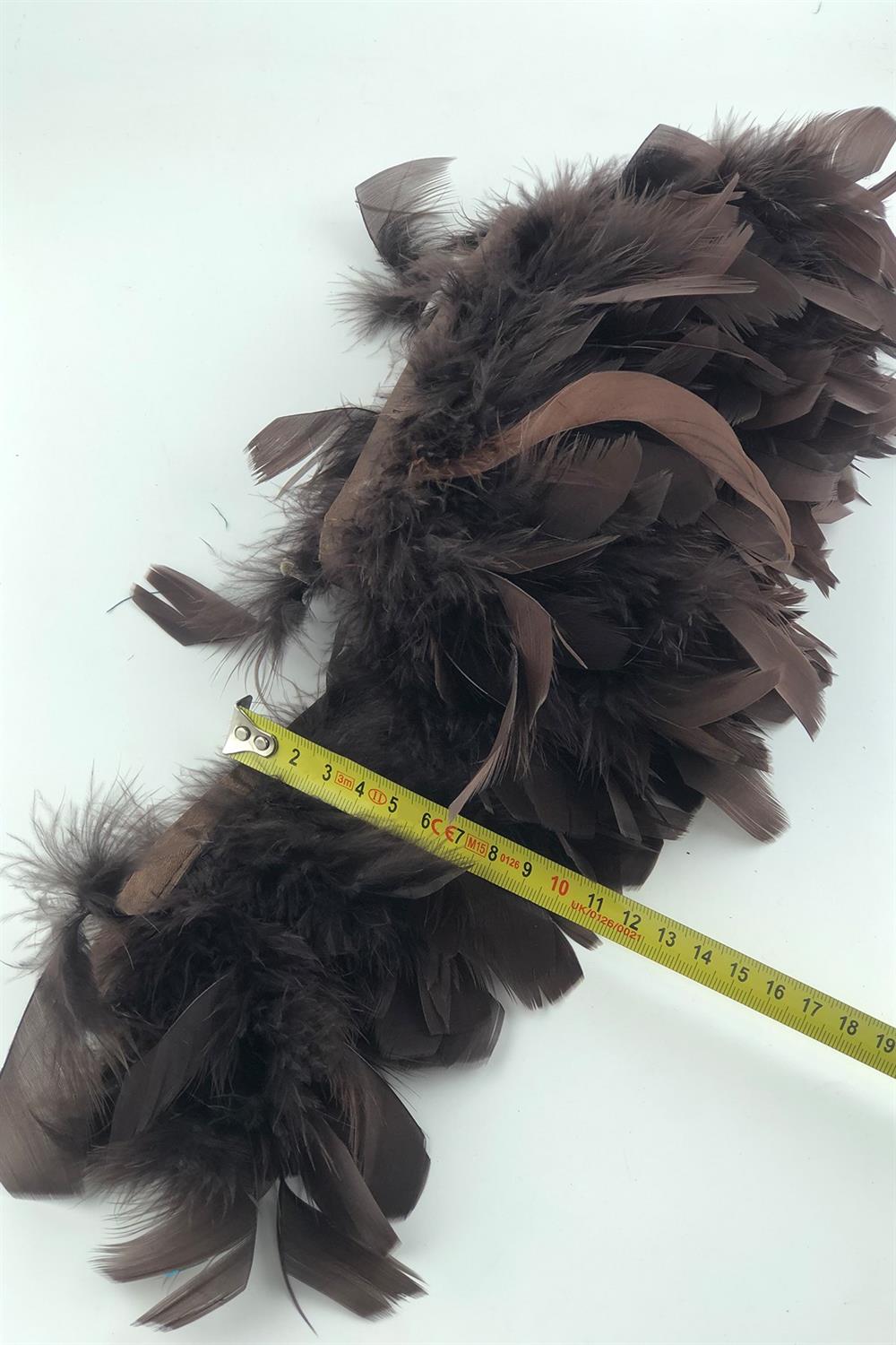 Wholesale Brown Ribbed Otriş Goose Feather