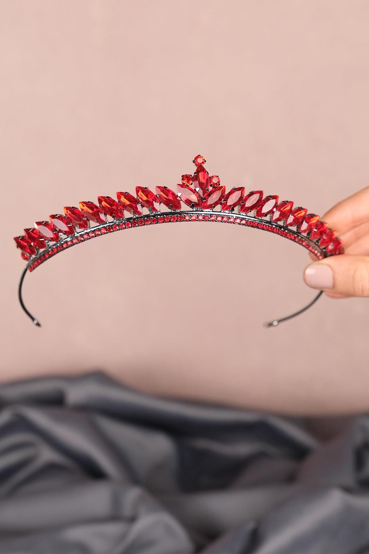 Wholesale Red Ece Model Thin Bridal Henna Crown