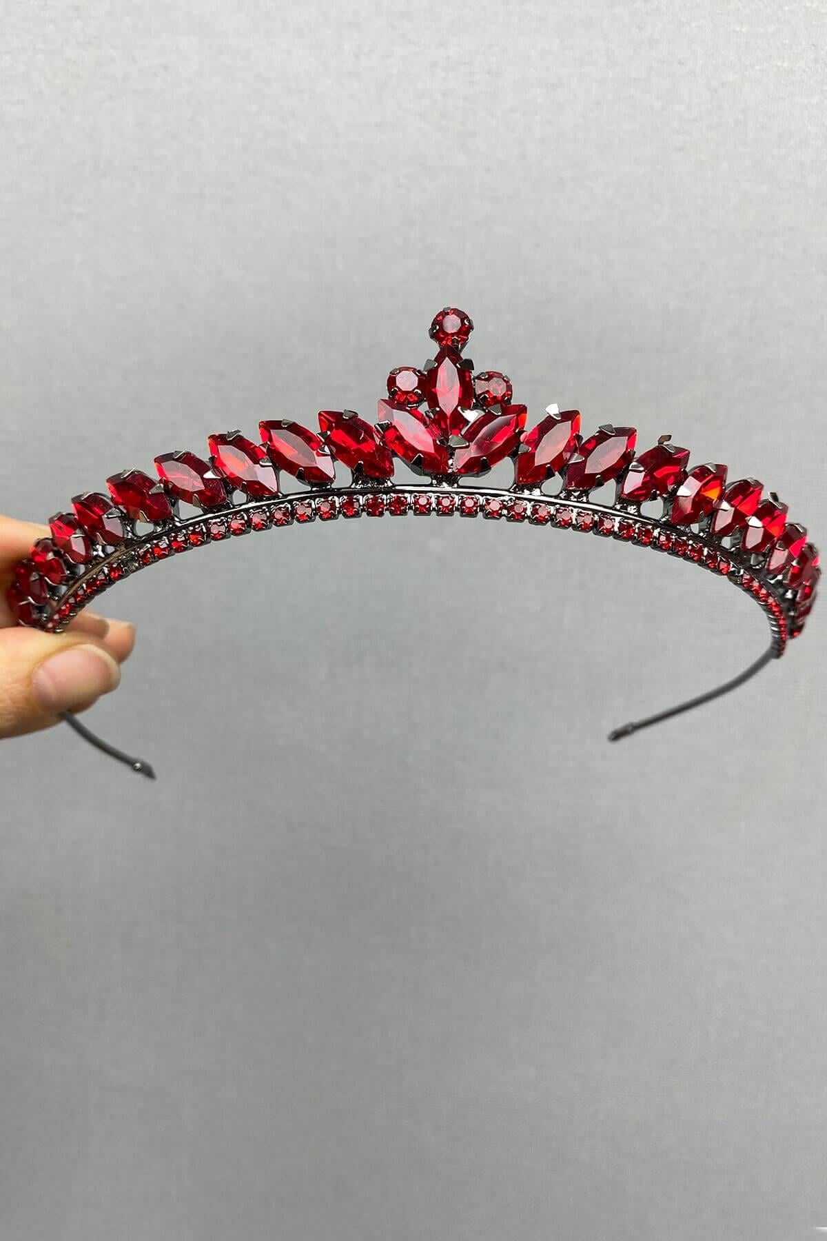 Wholesale Red Ece Model Thin Bridal Henna Crown