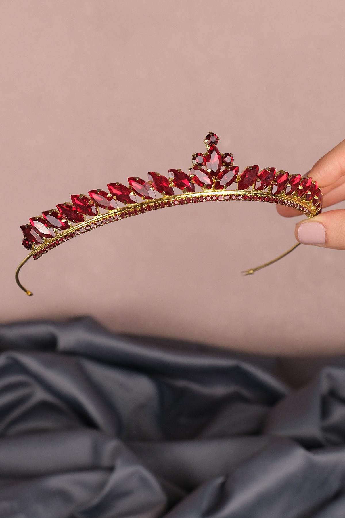 Wholesale Red Gold Ece Model Thin Bridal Henna Crown