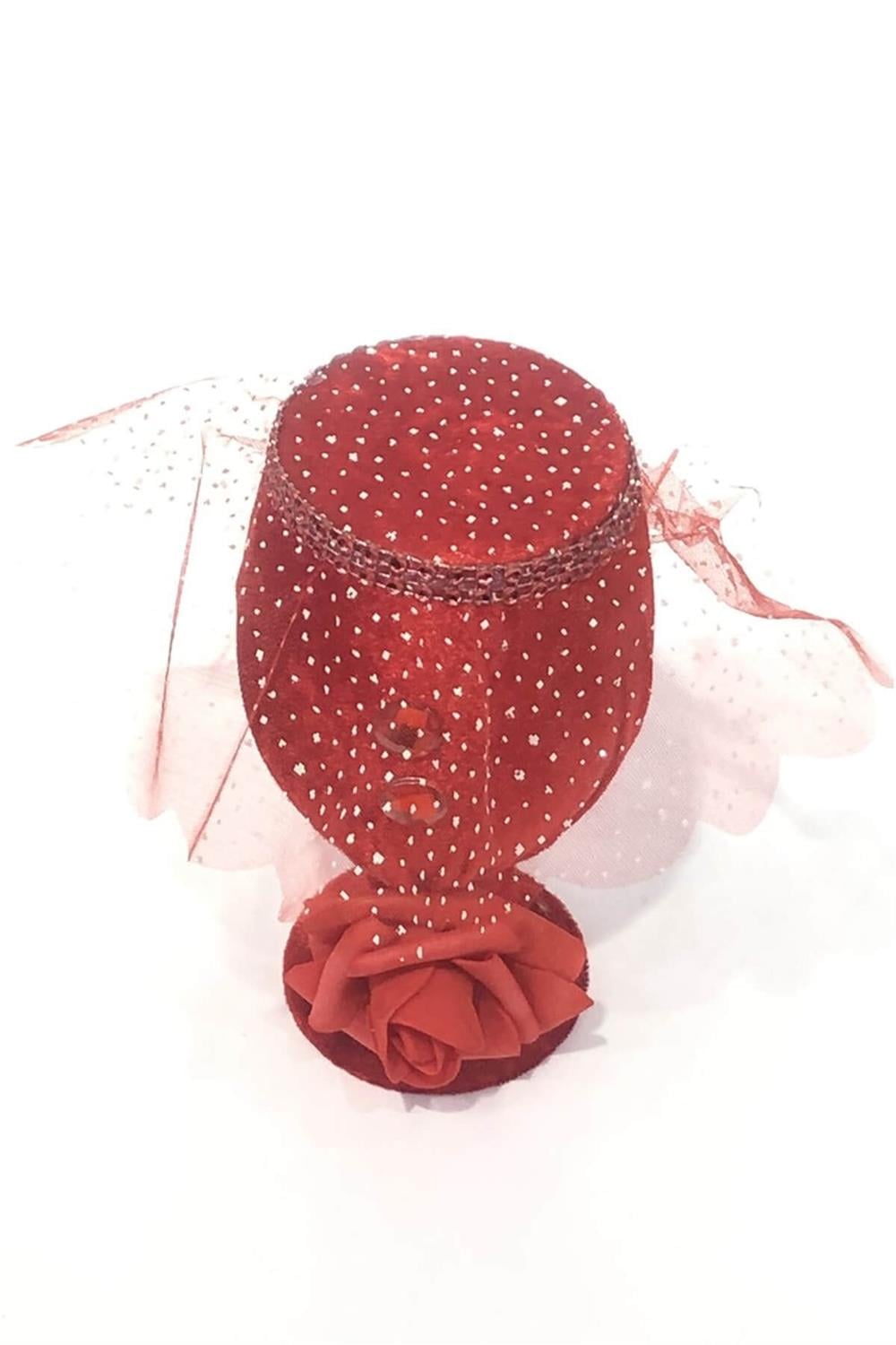 Wholesale Red Velvet Covered Pin Holder