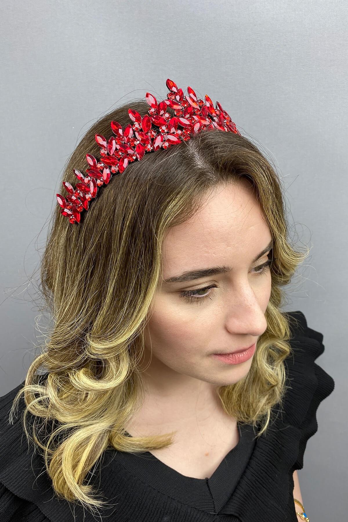 Wholesale Red Subra Model Bridal Henna Crown