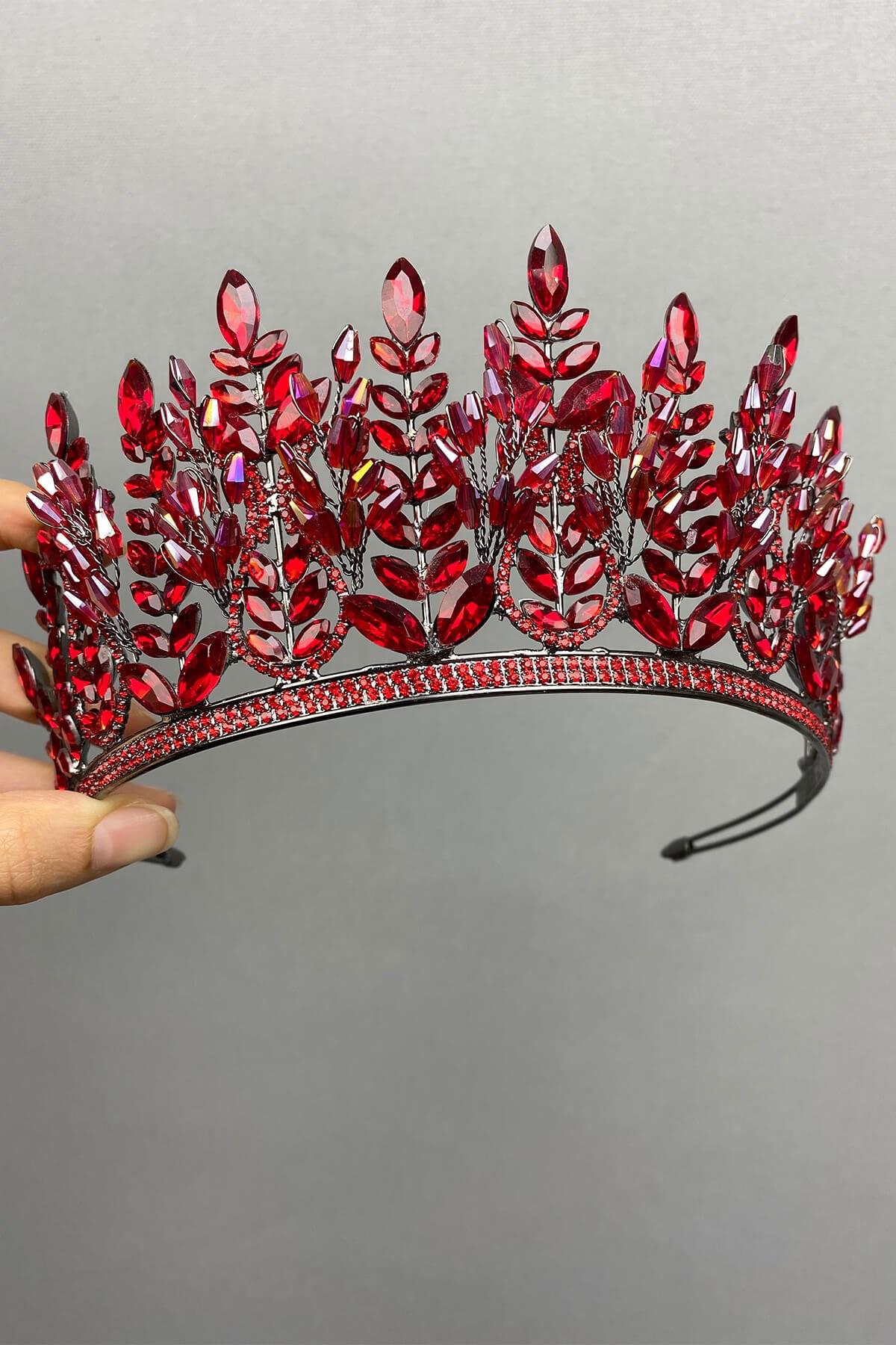 Wholesale Red Group Model Bridal Henna Crown