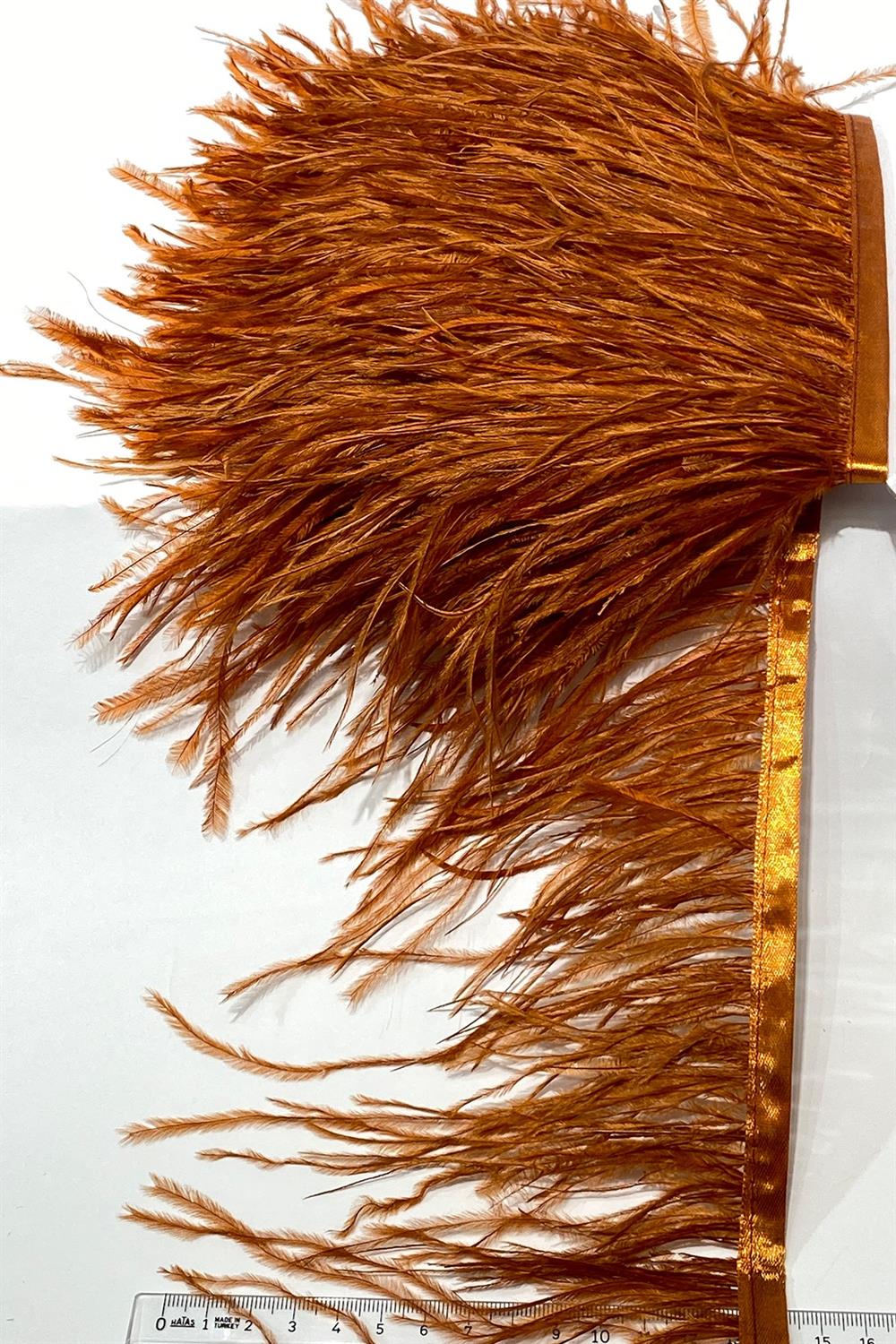 Wholesale Red Brown Ostrich Feather 1 meter