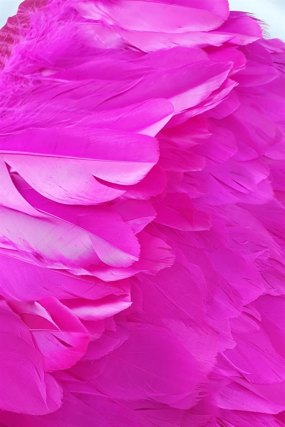 Toptan Koyu Fuşya Kartal Tüyü